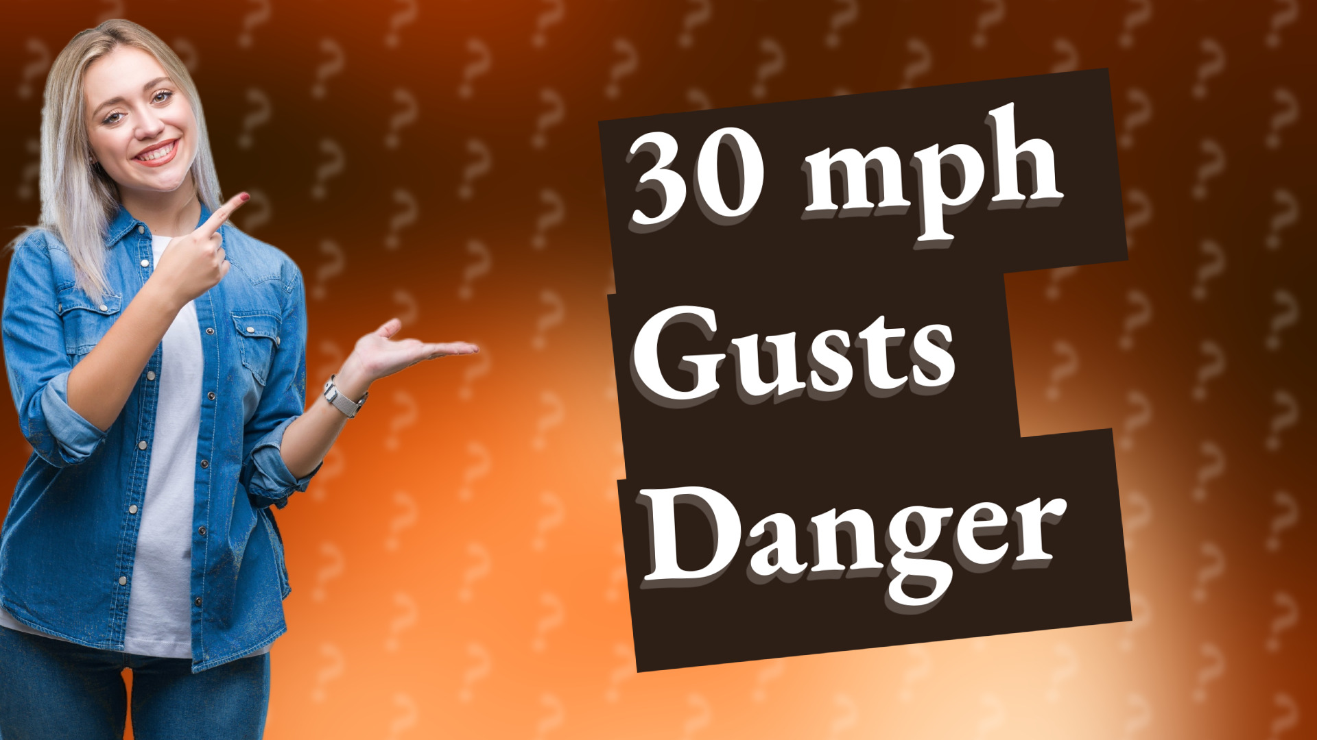 30 mph Gusts Danger