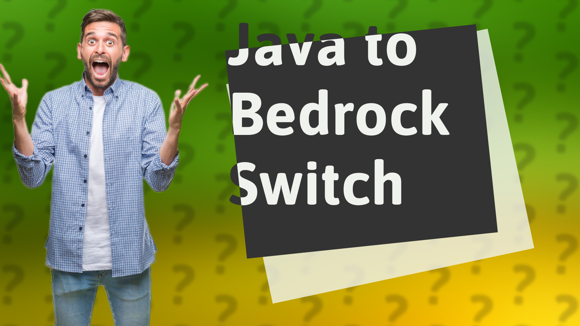 Java to Bedrock Switch