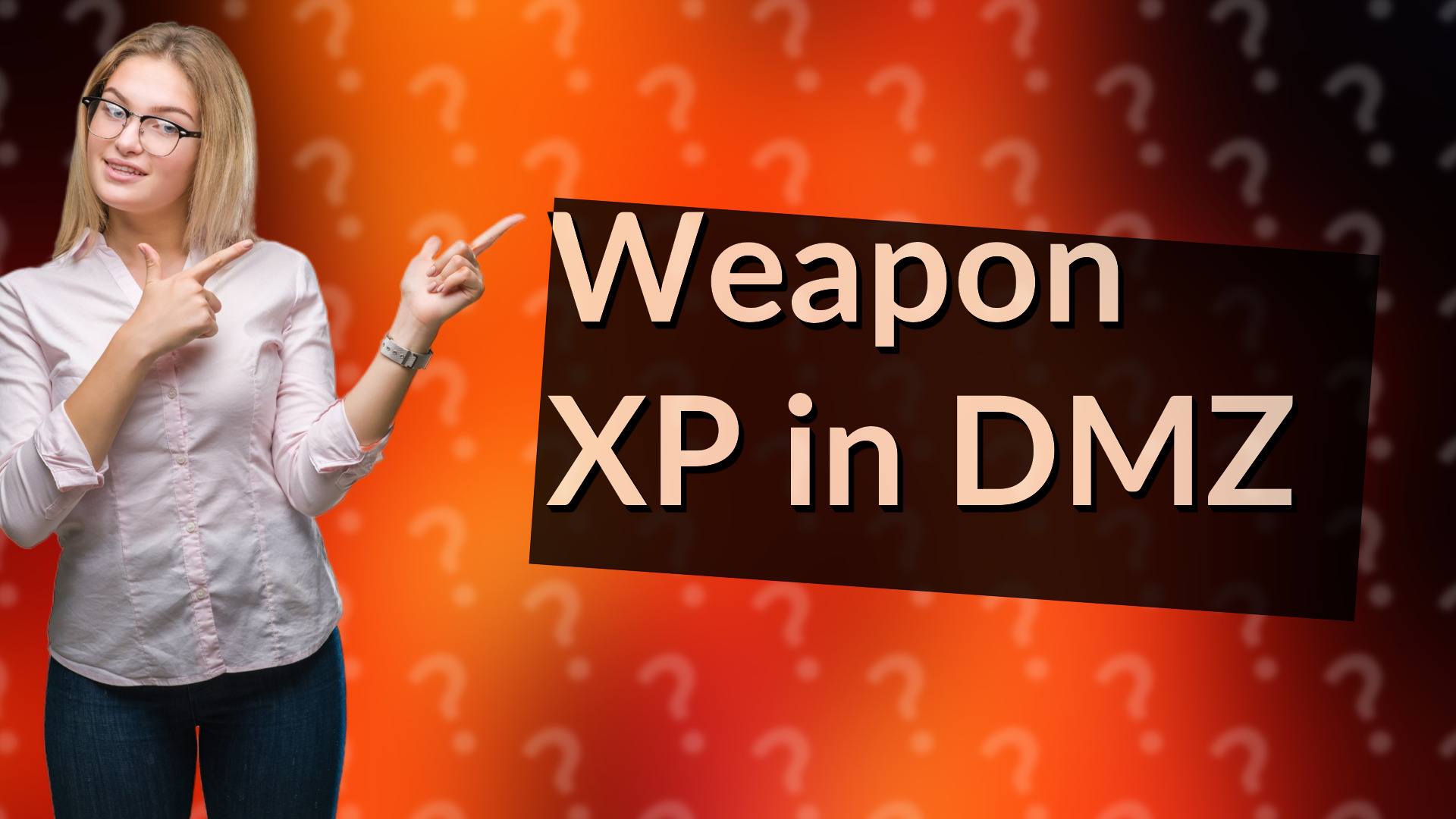 Weapon XP in DMZ