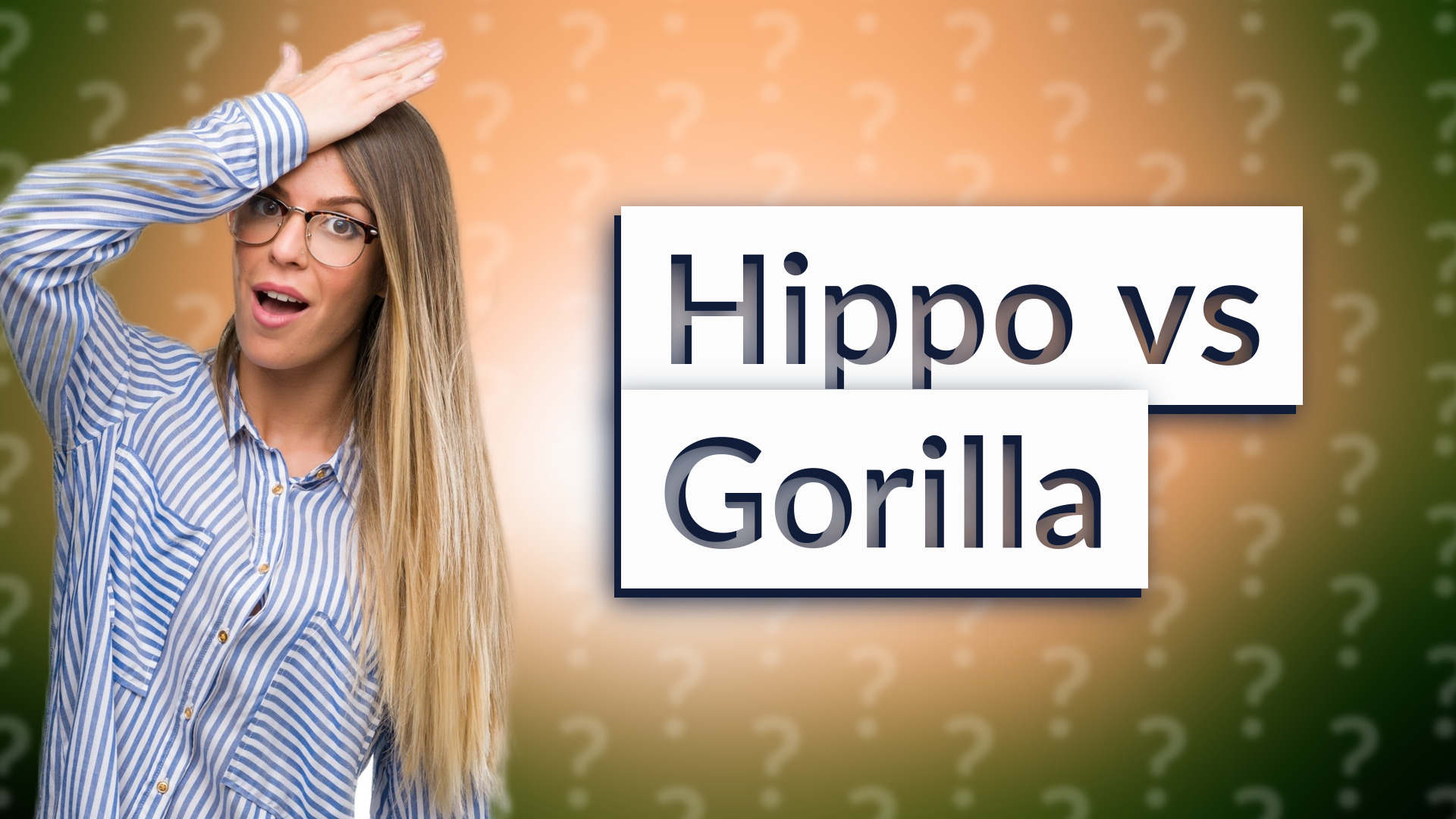 Hippo vs Gorilla