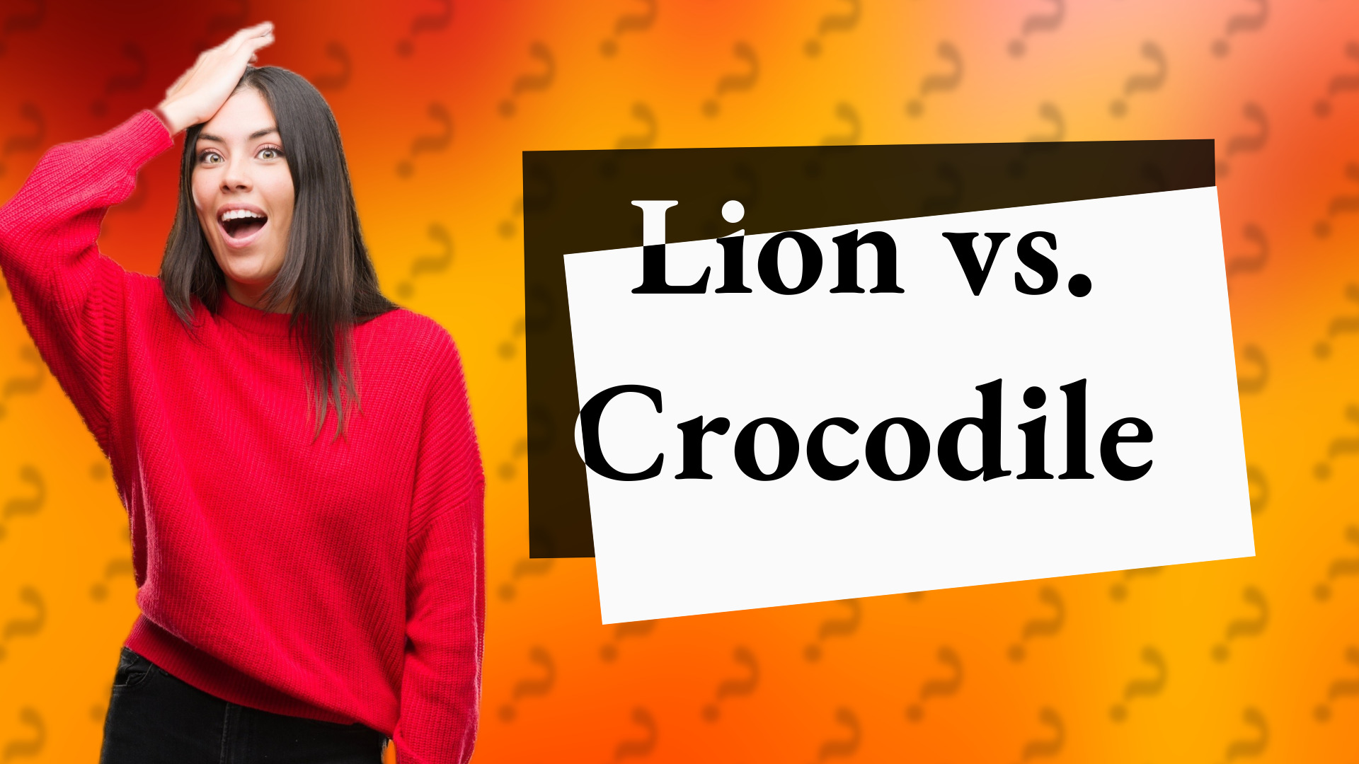 Lion vs. Crocodile