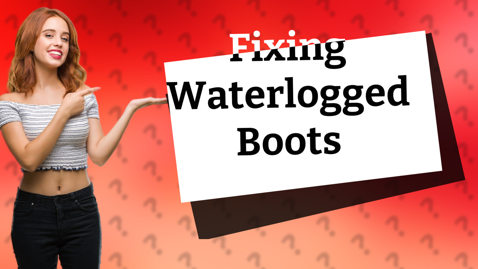 Fixing Waterlogged Boots
