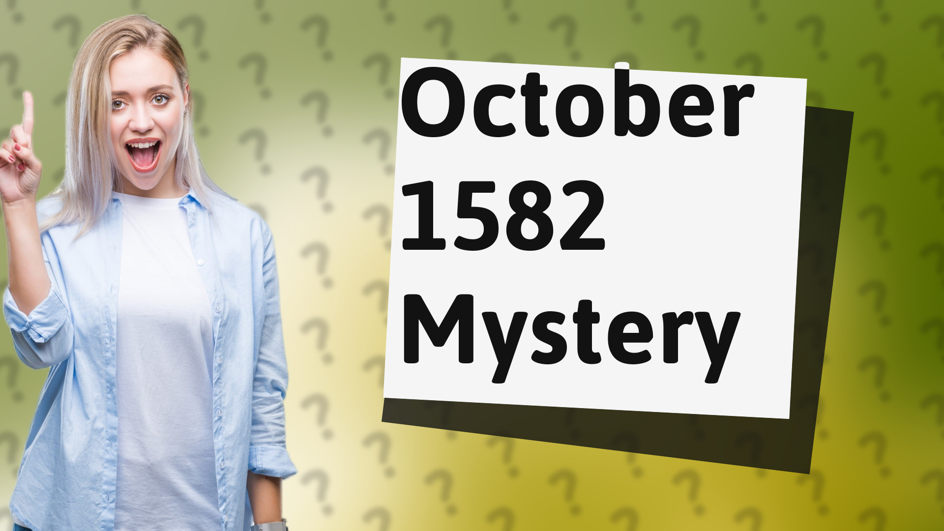 October 1582 Mystery