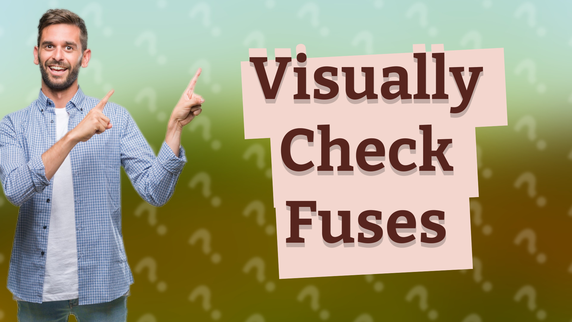 Visually Check Fuses