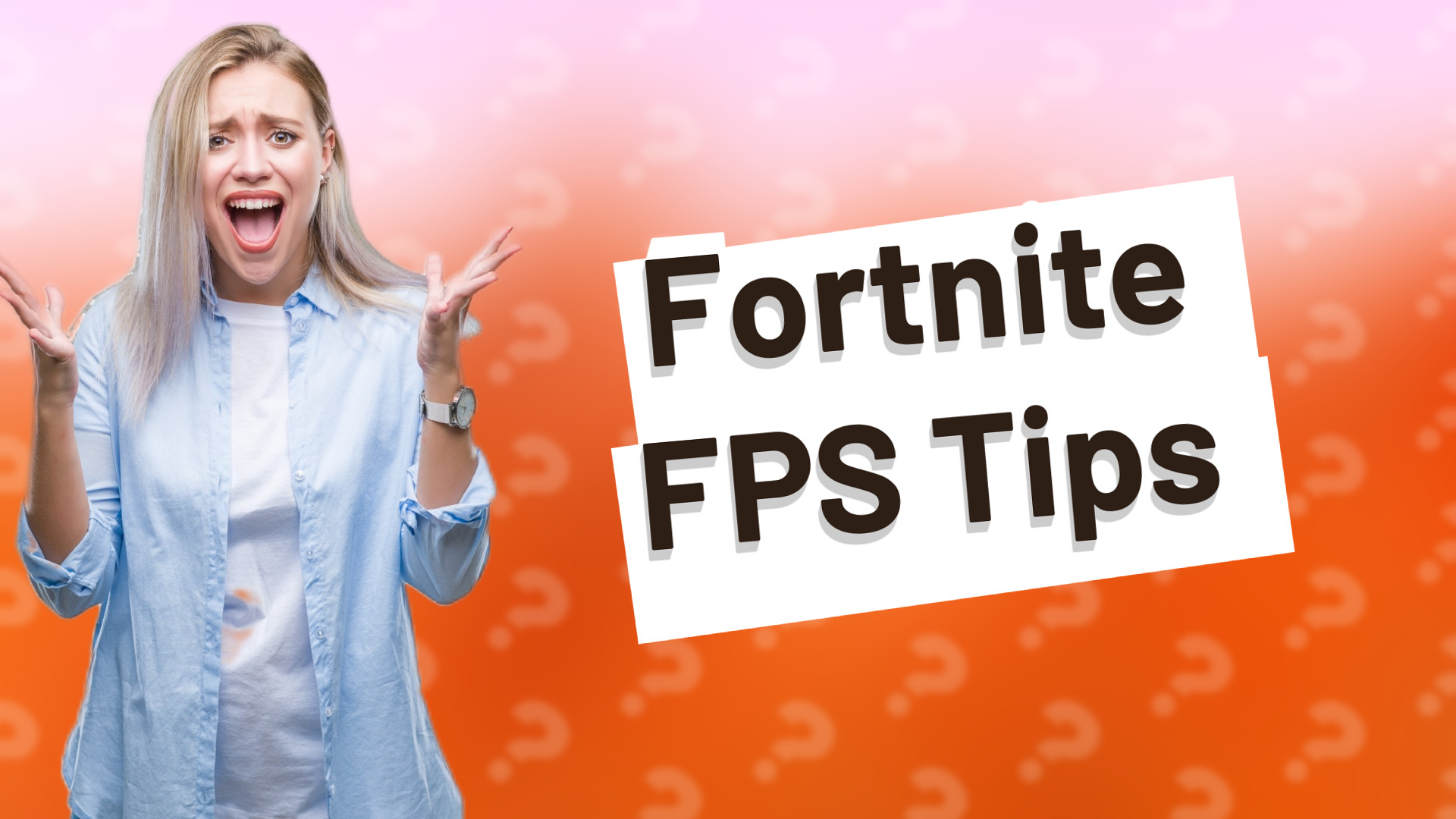 Fortnite FPS Tips