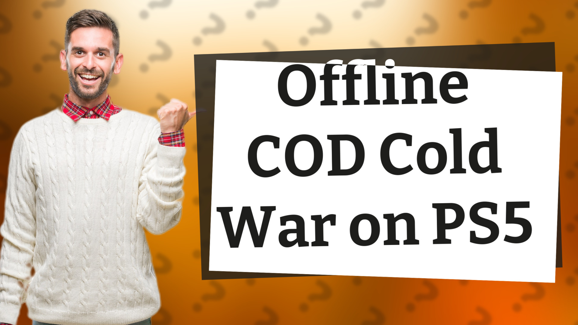 Offline COD Cold War on PS5