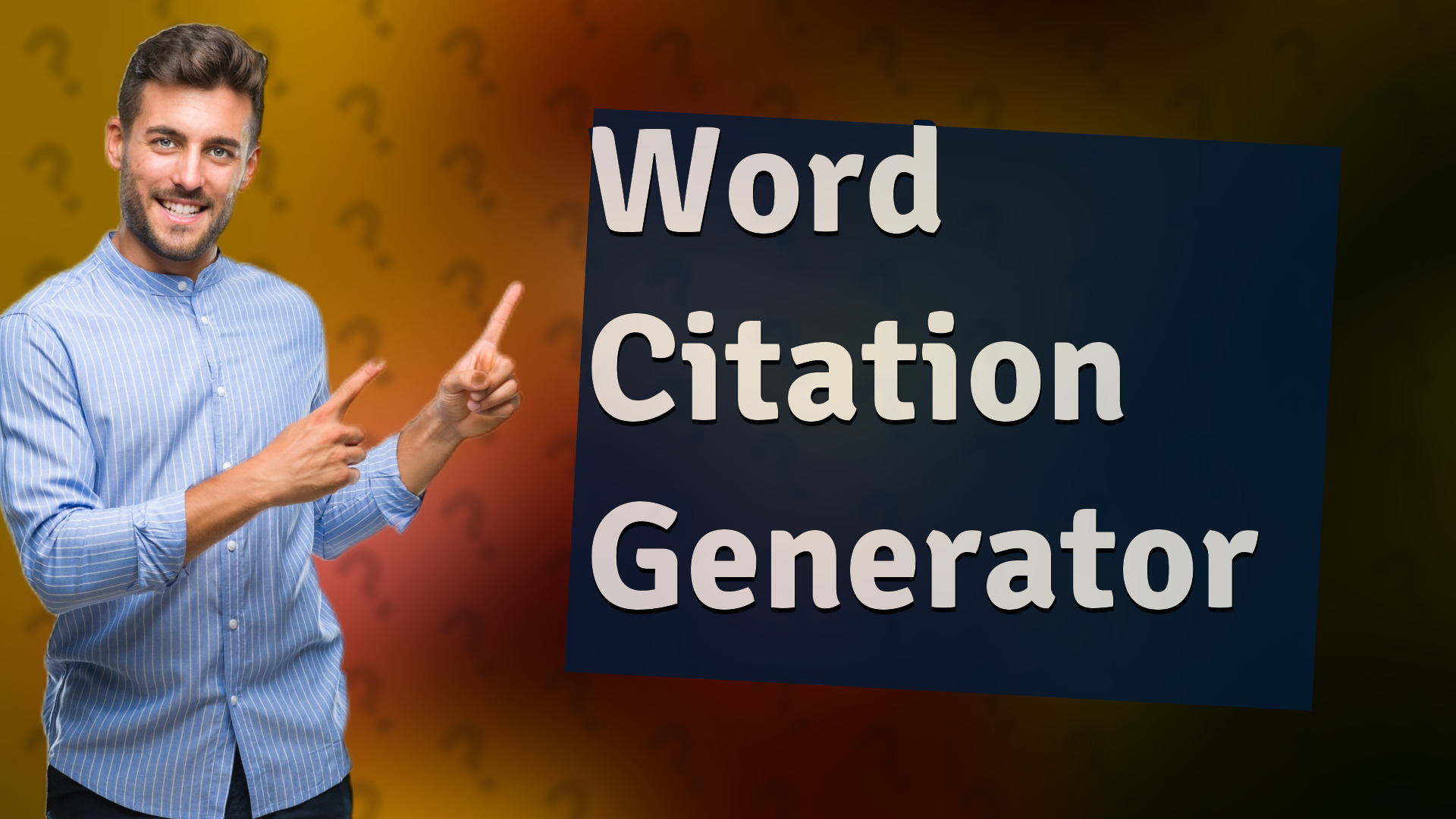 Word Citation Generator