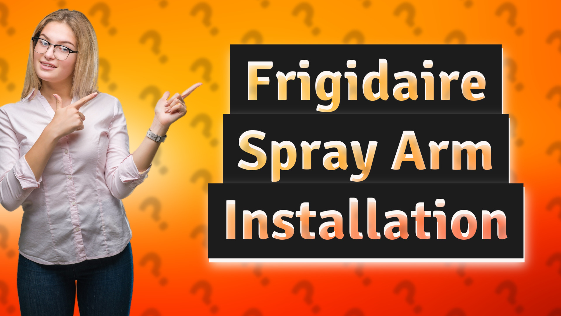 Frigidaire Spray Arm Installation