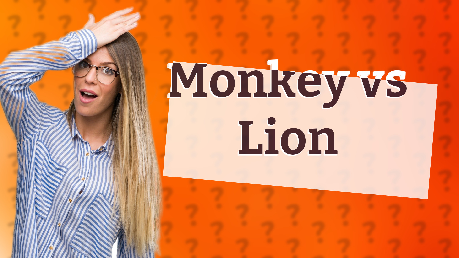 Monkey vs Lion