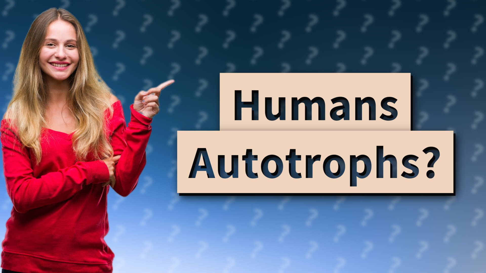 Humans Autotrophs?