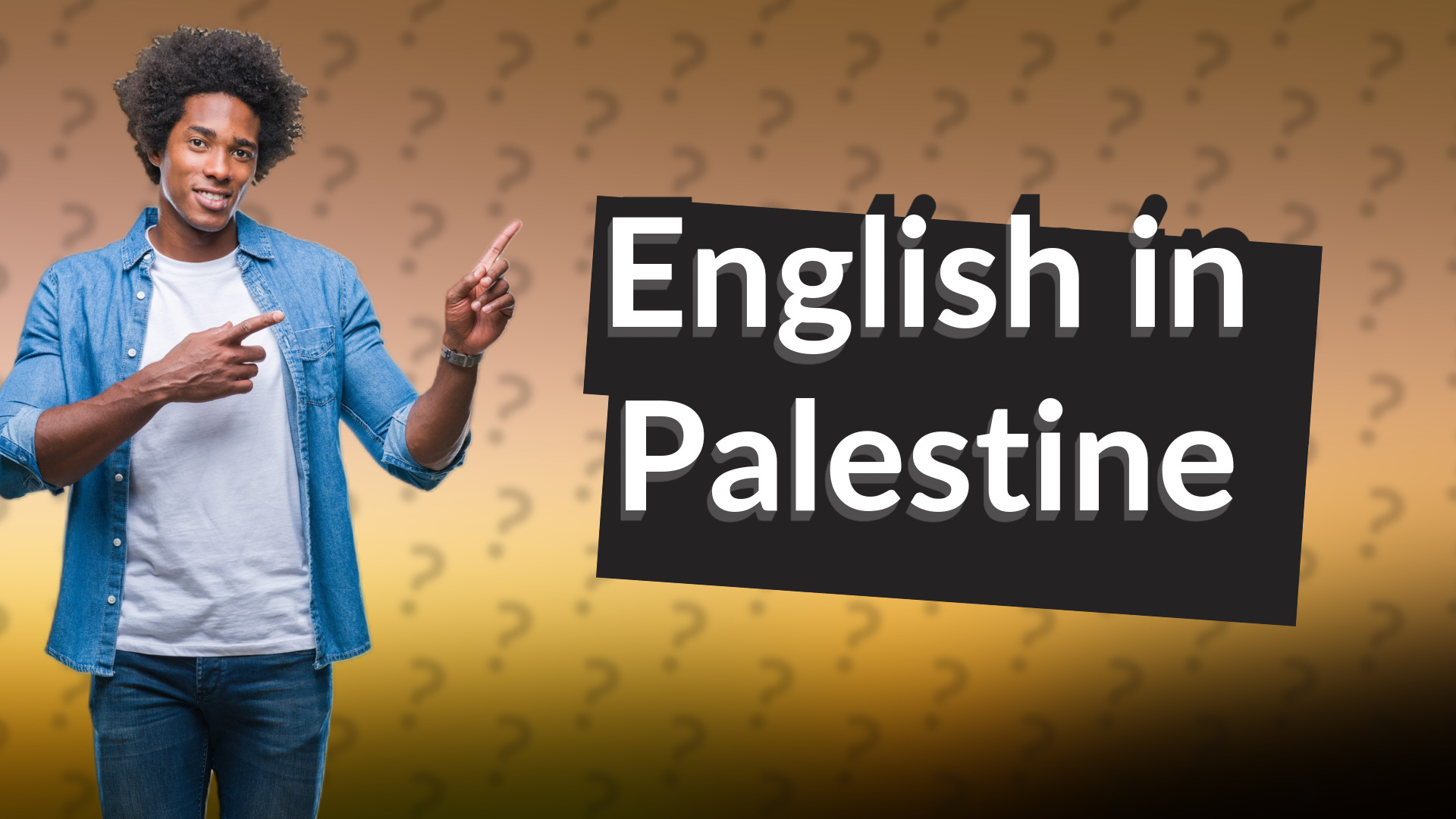 English in Palestine