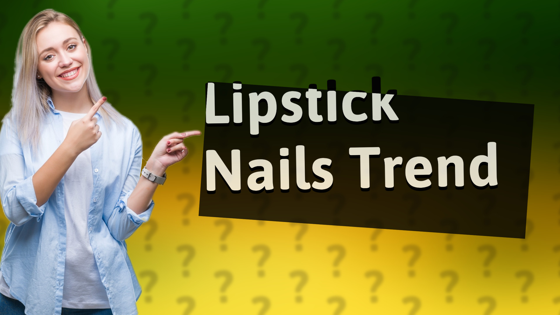 Lipstick Nails Trend