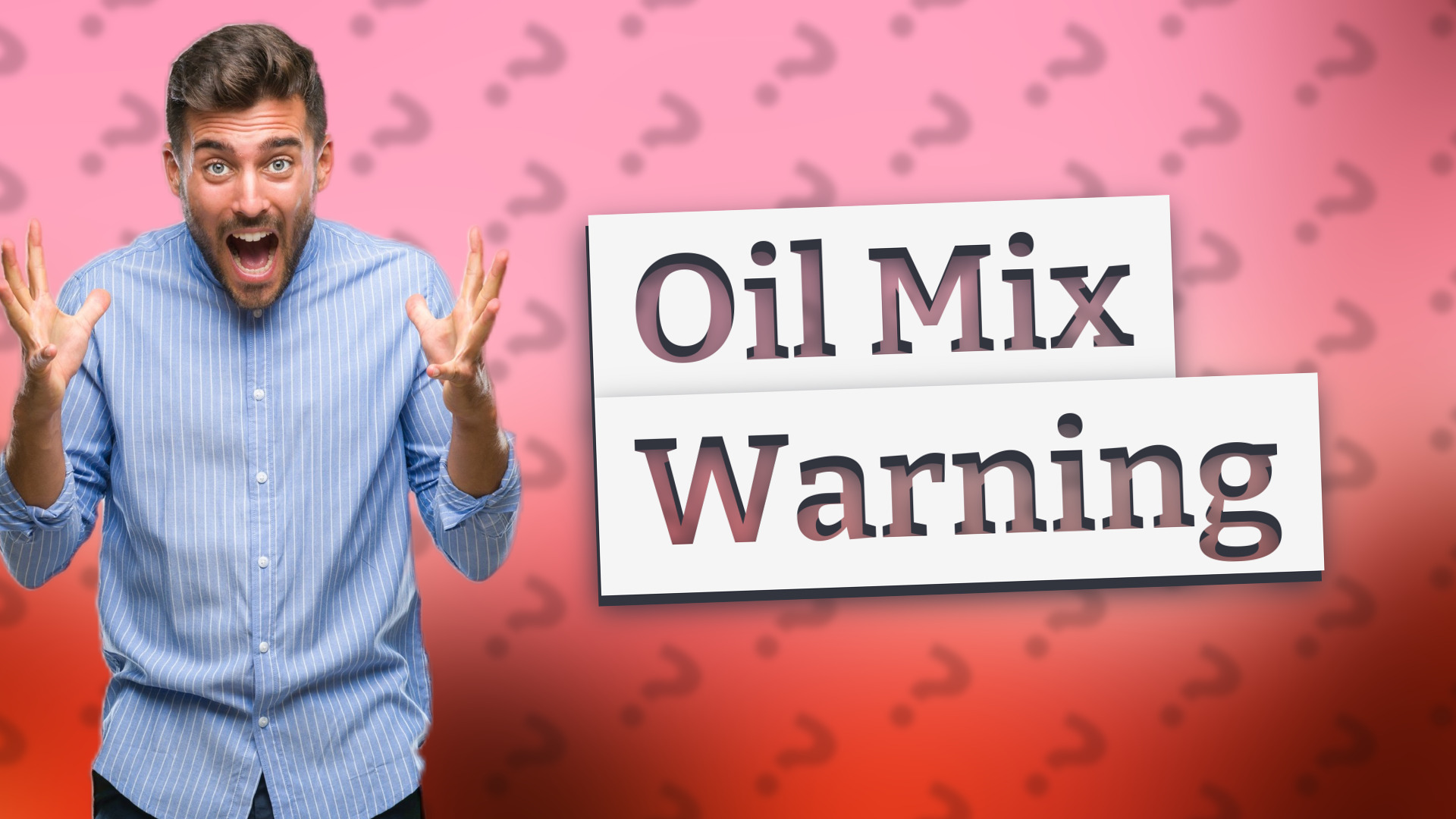 Oil Mix Warning