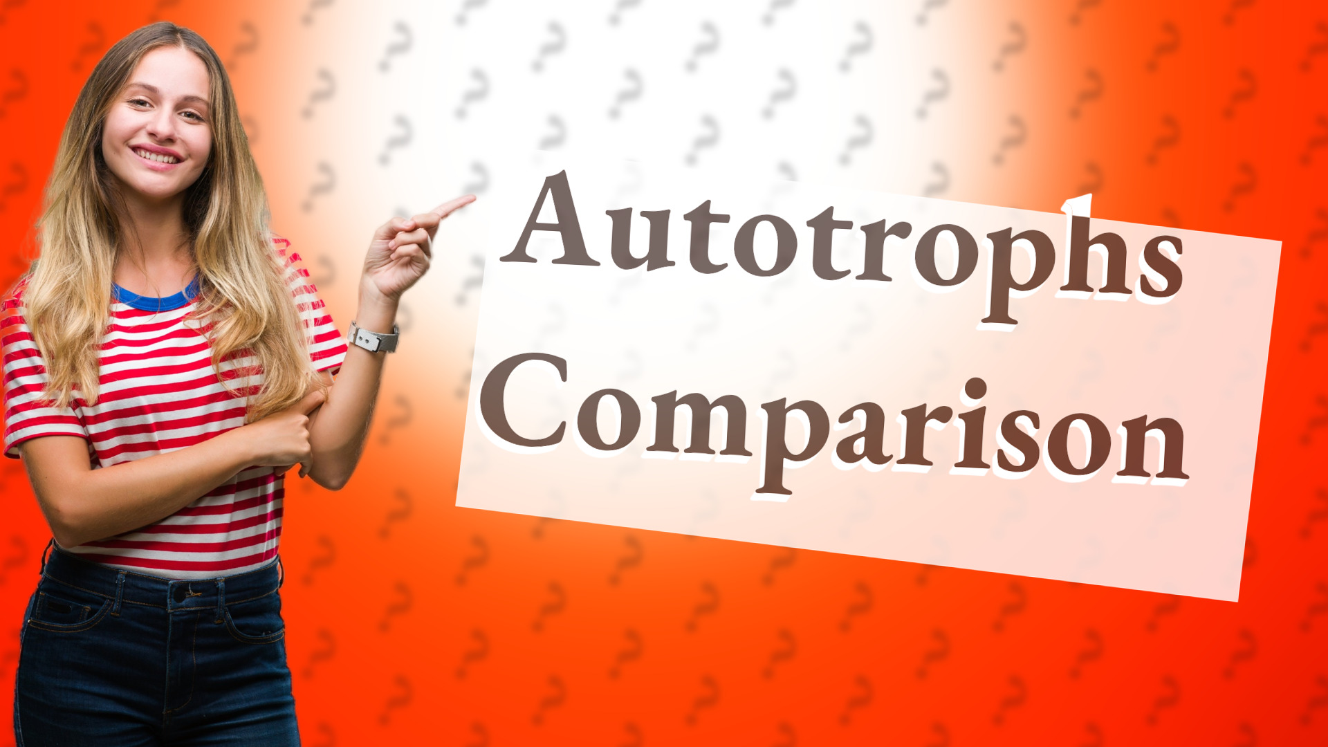 Autotrophs Comparison