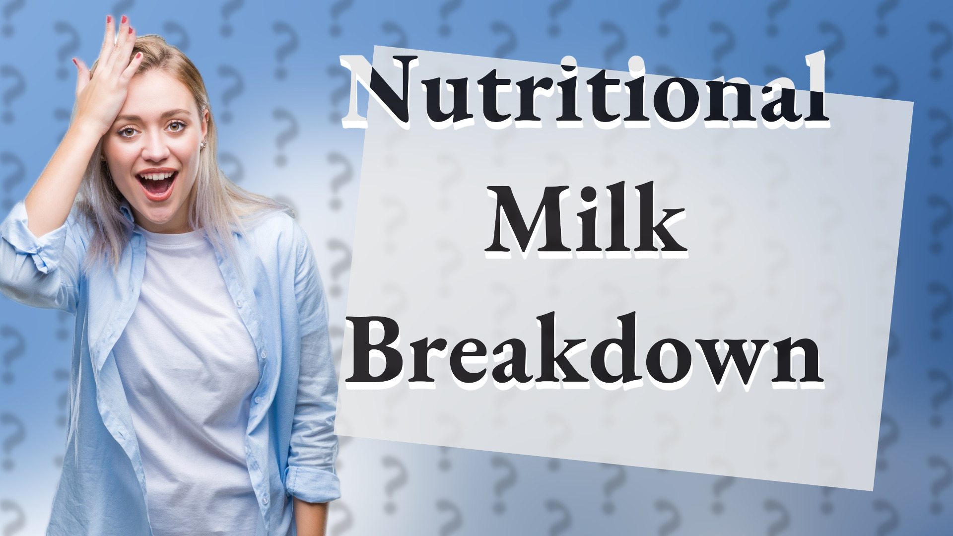 Nutritional Milk Breakdown
