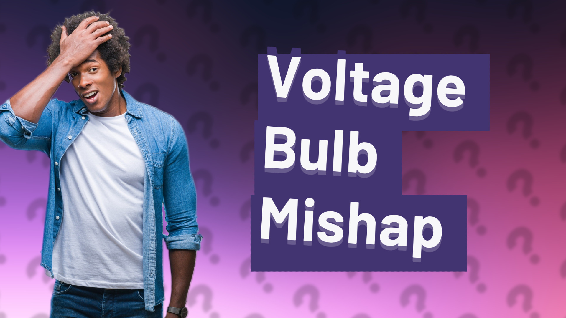 Voltage Bulb Mishap