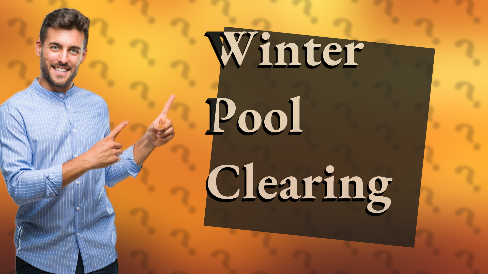 Winter Pool Clearing