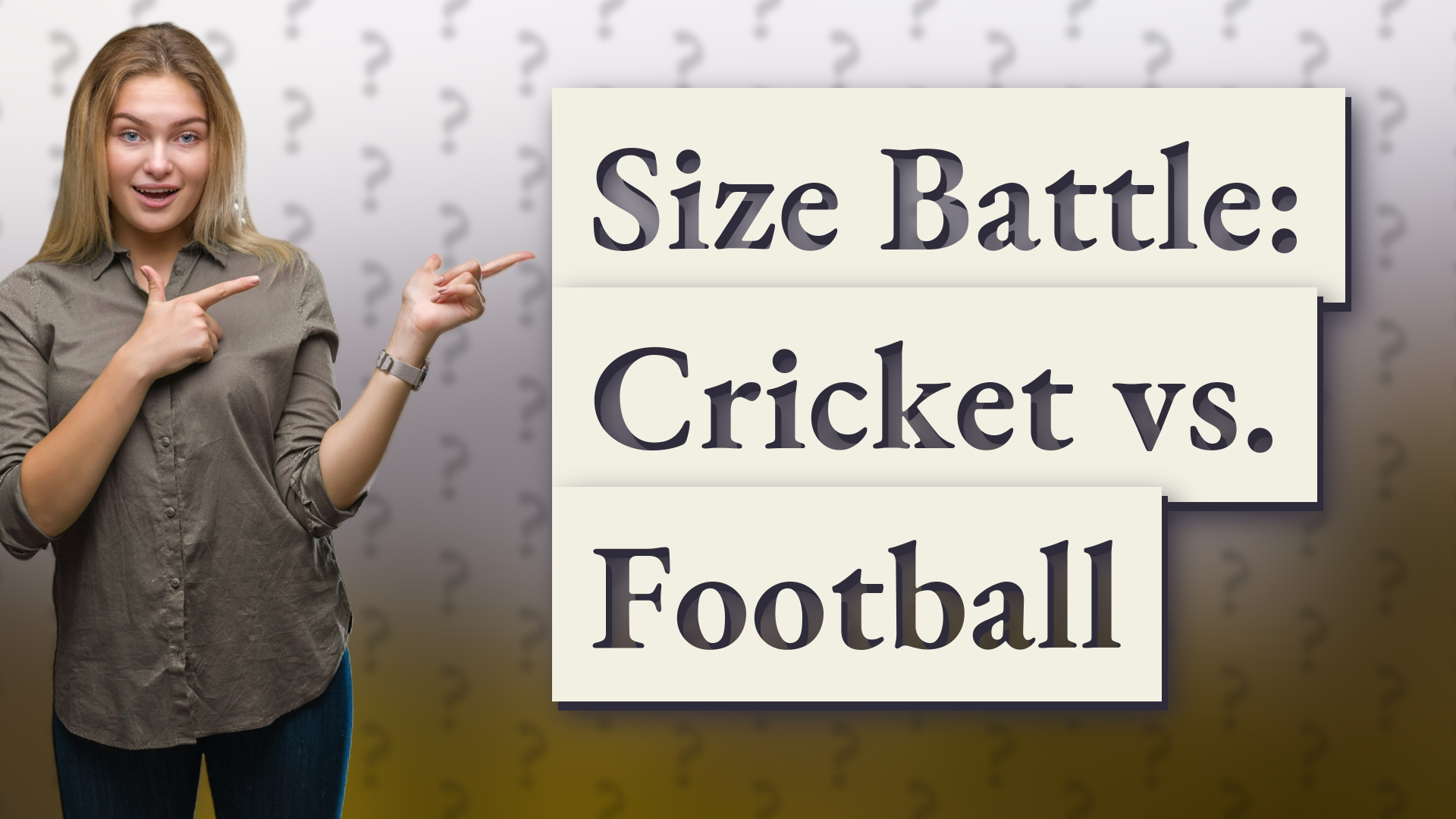 Size Battle: Cricket vs. Football