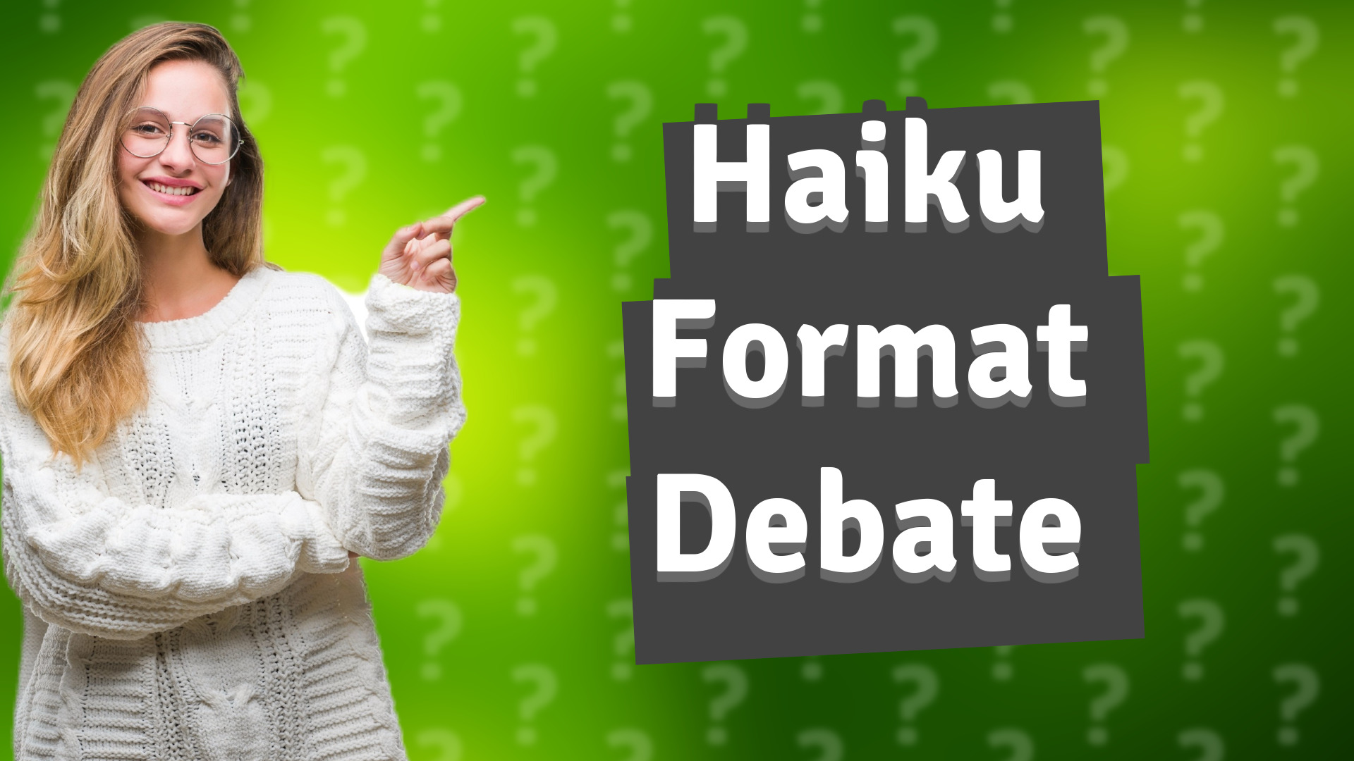 Haiku Format Debate