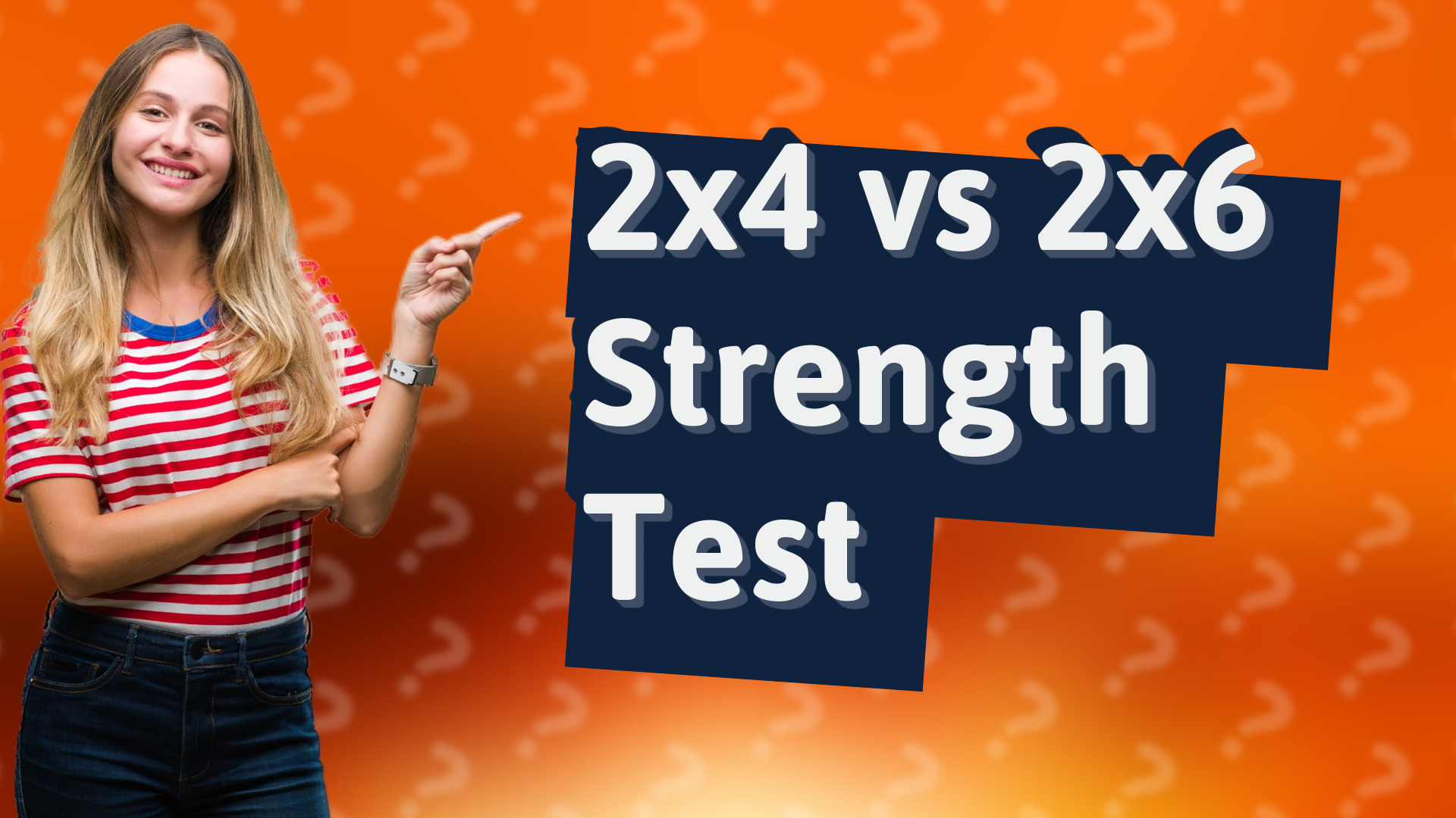 2x4 vs 2x6 Strength Test