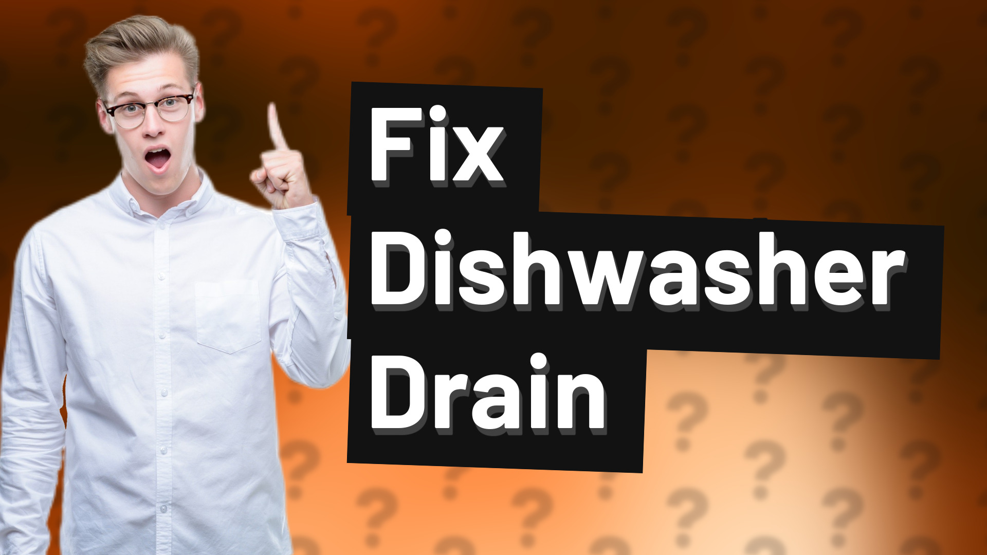 Fix Dishwasher Drain