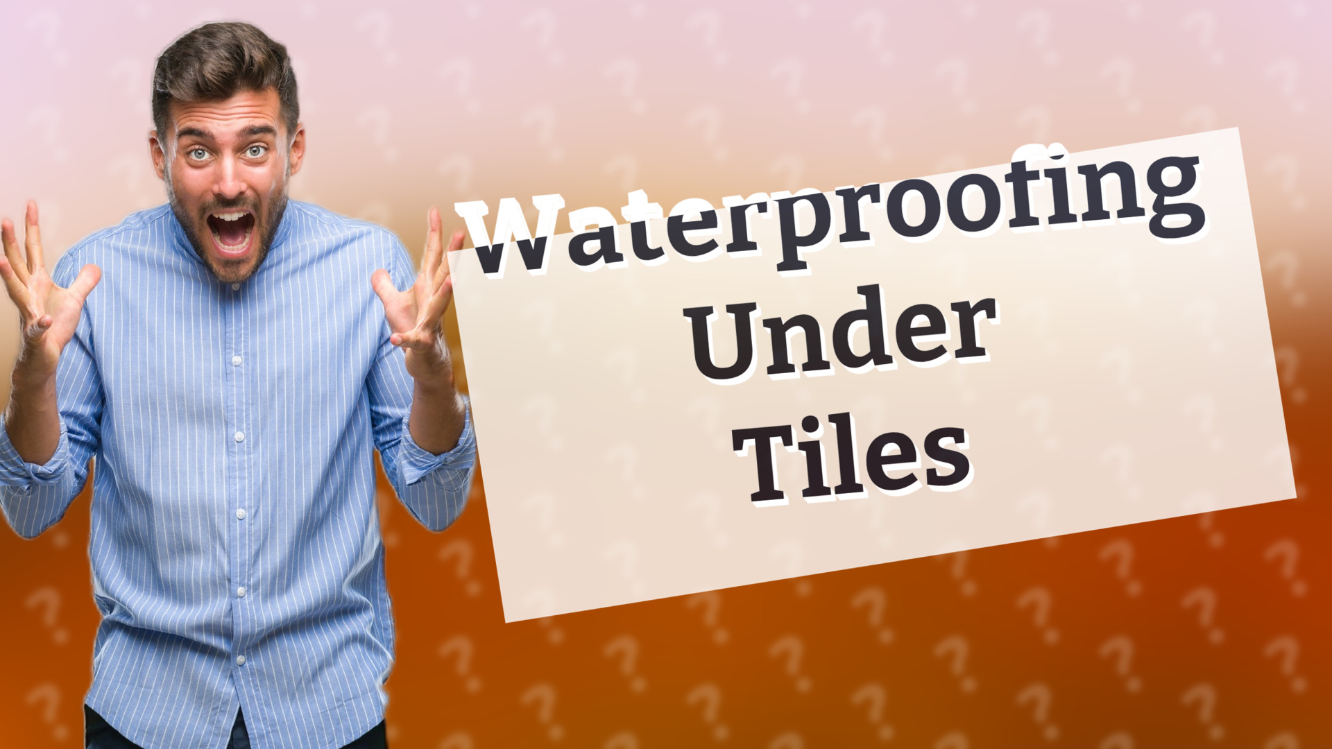 Waterproofing Under Tiles