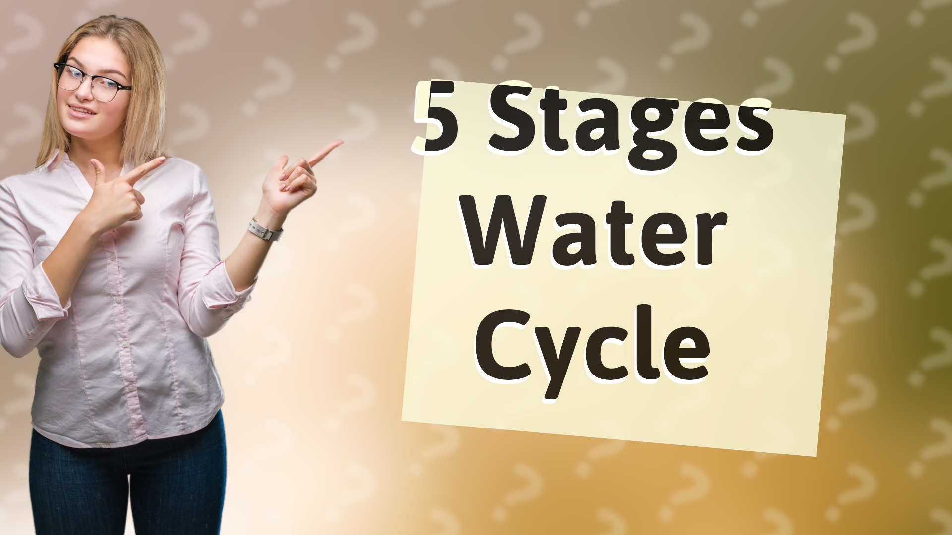 5 Stages Water Cycle