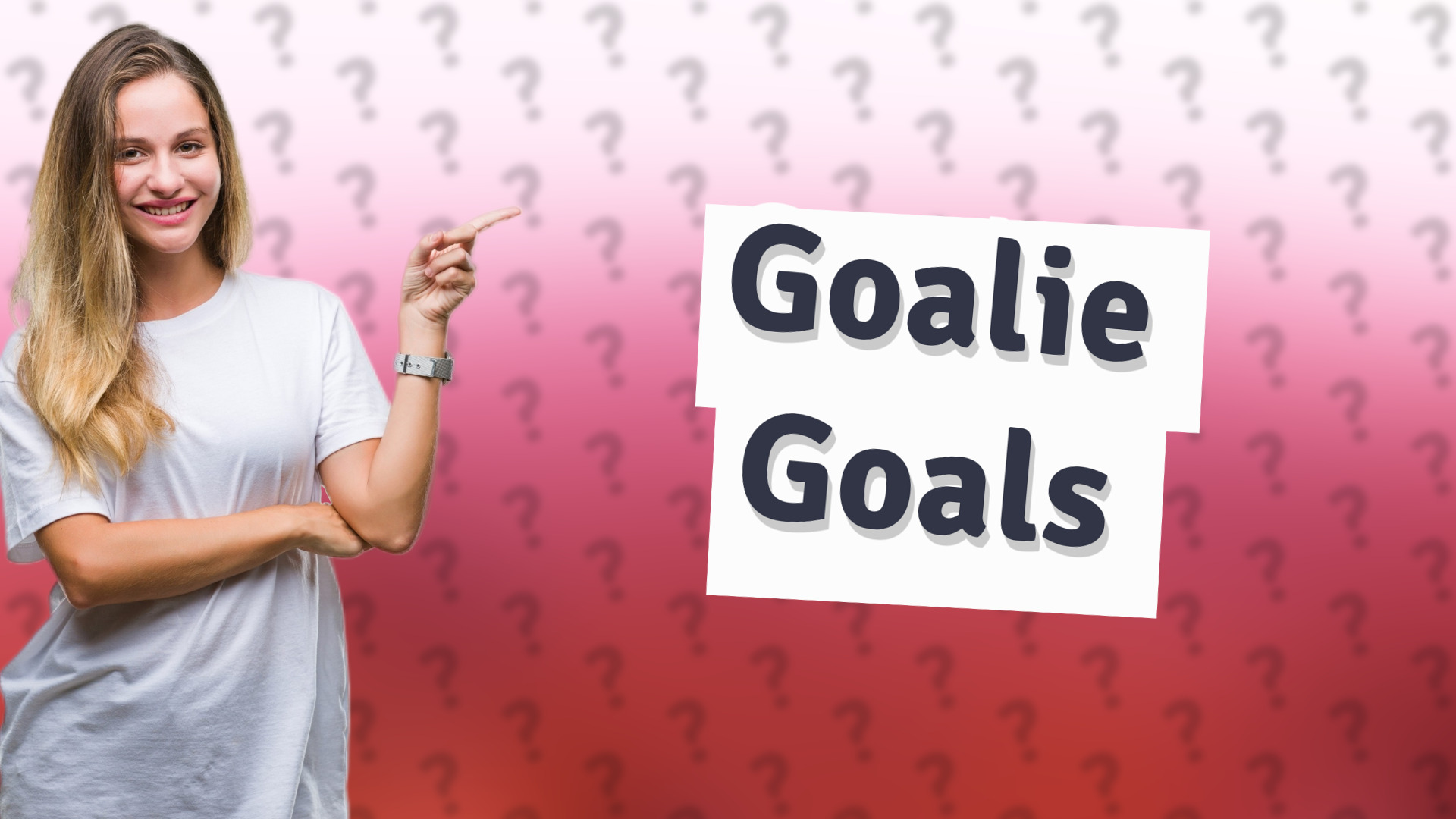 Goalie Goals