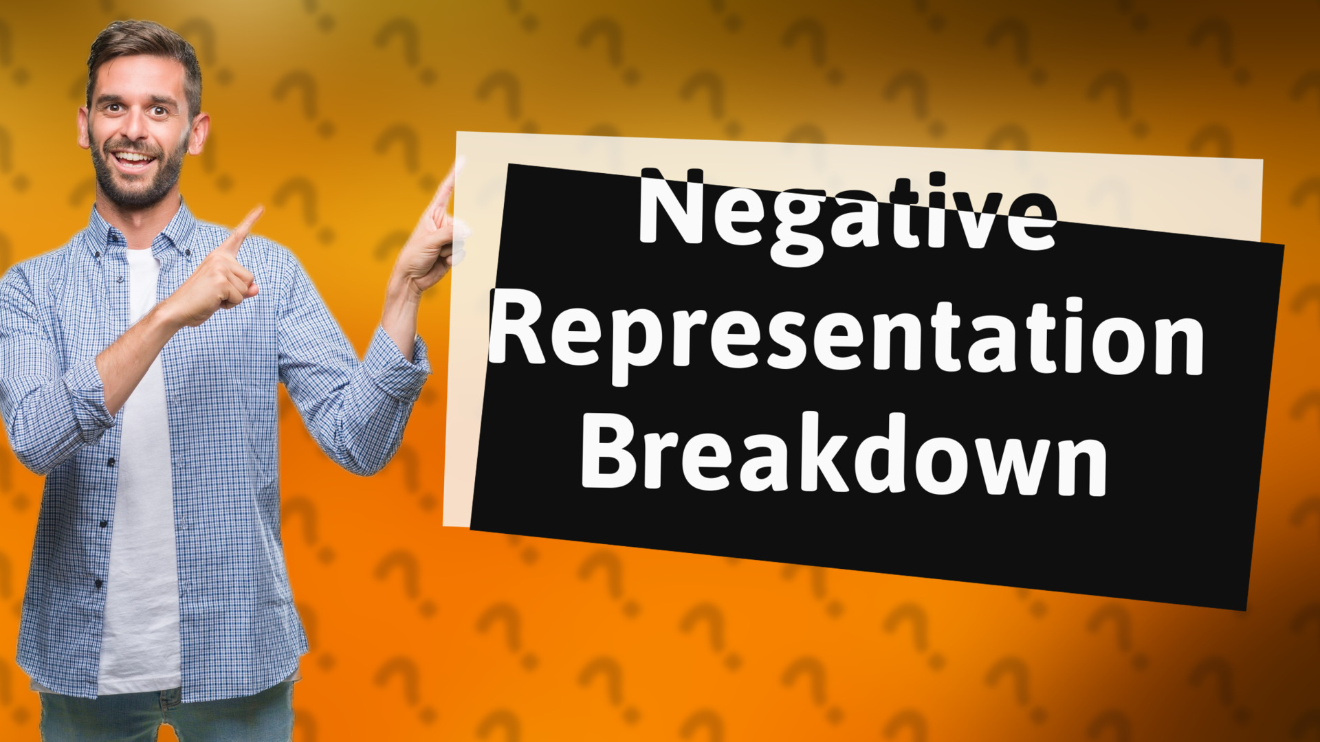 Negative Representation Breakdown