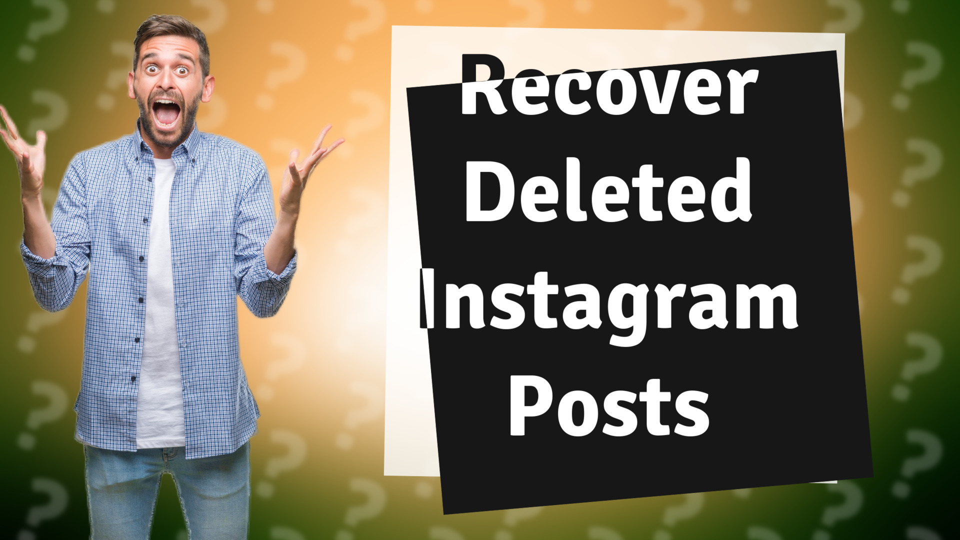 Recover Deleted Instagram Posts