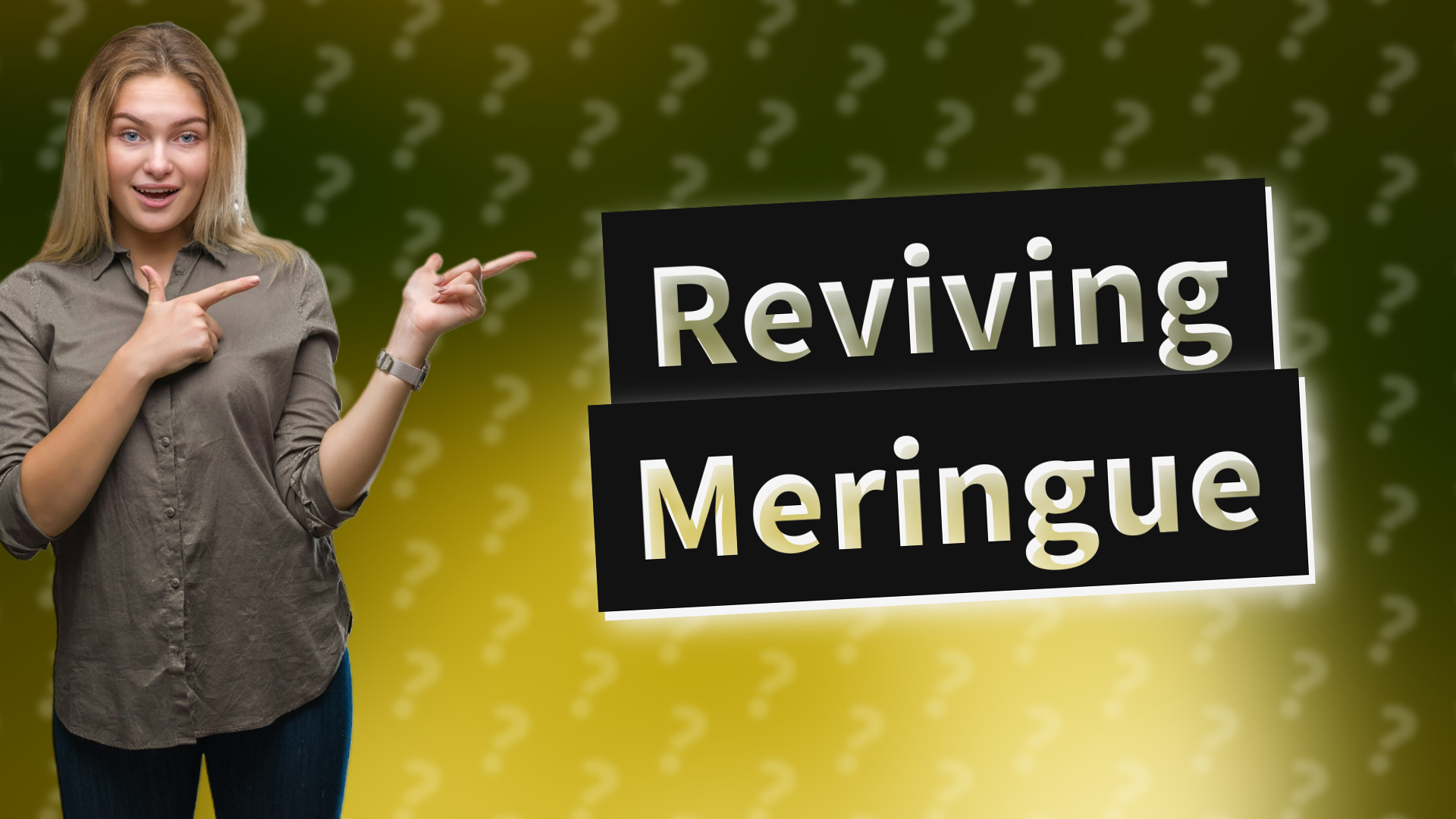 Reviving Meringue