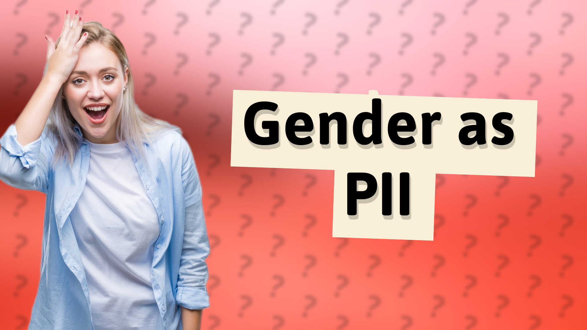 Gender as PII
