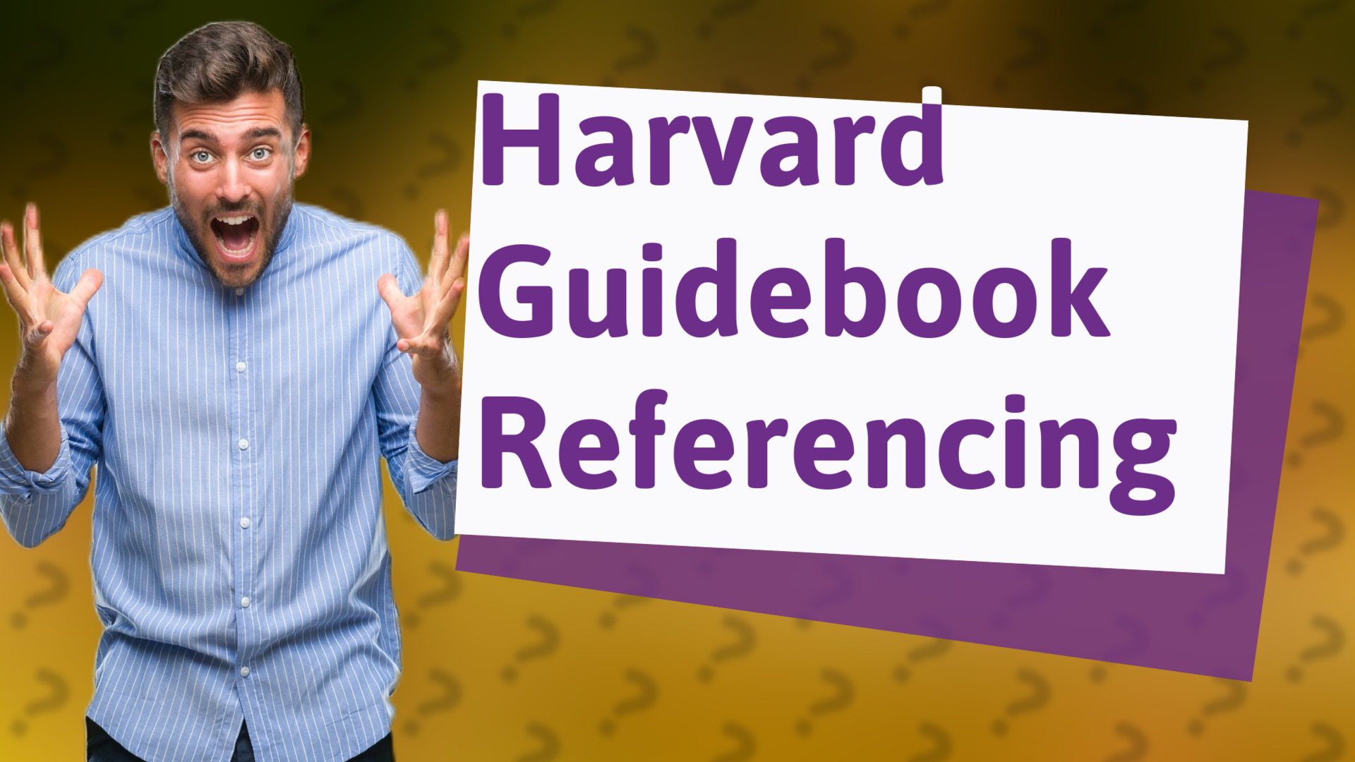 Harvard Guidebook Referencing