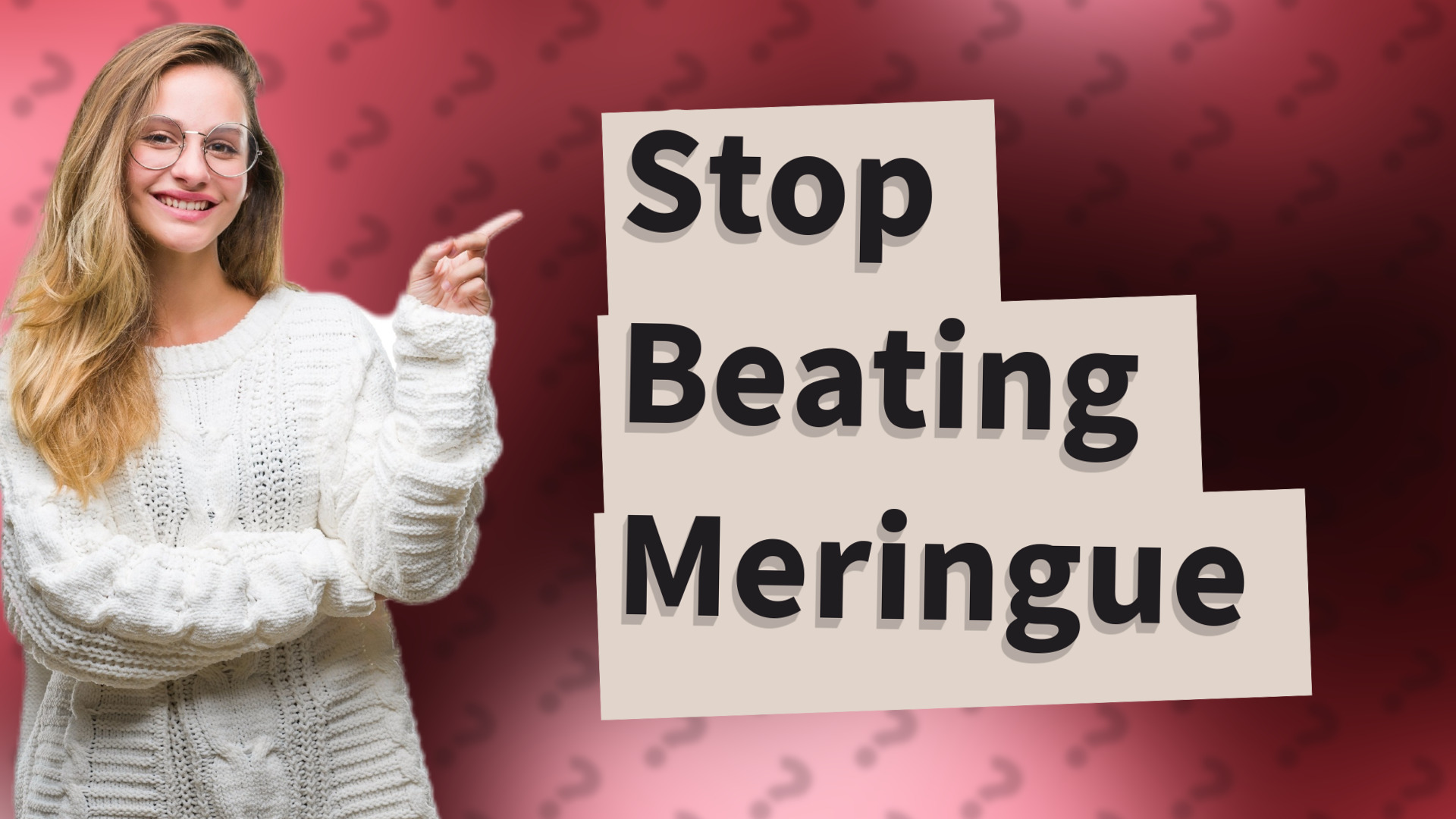 Stop Beating Meringue