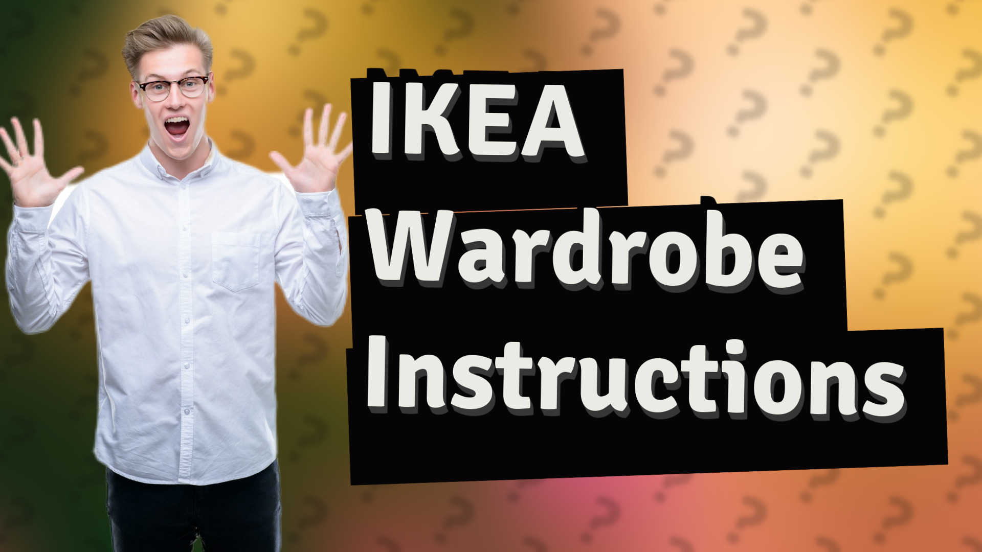 IKEA Wardrobe Instructions