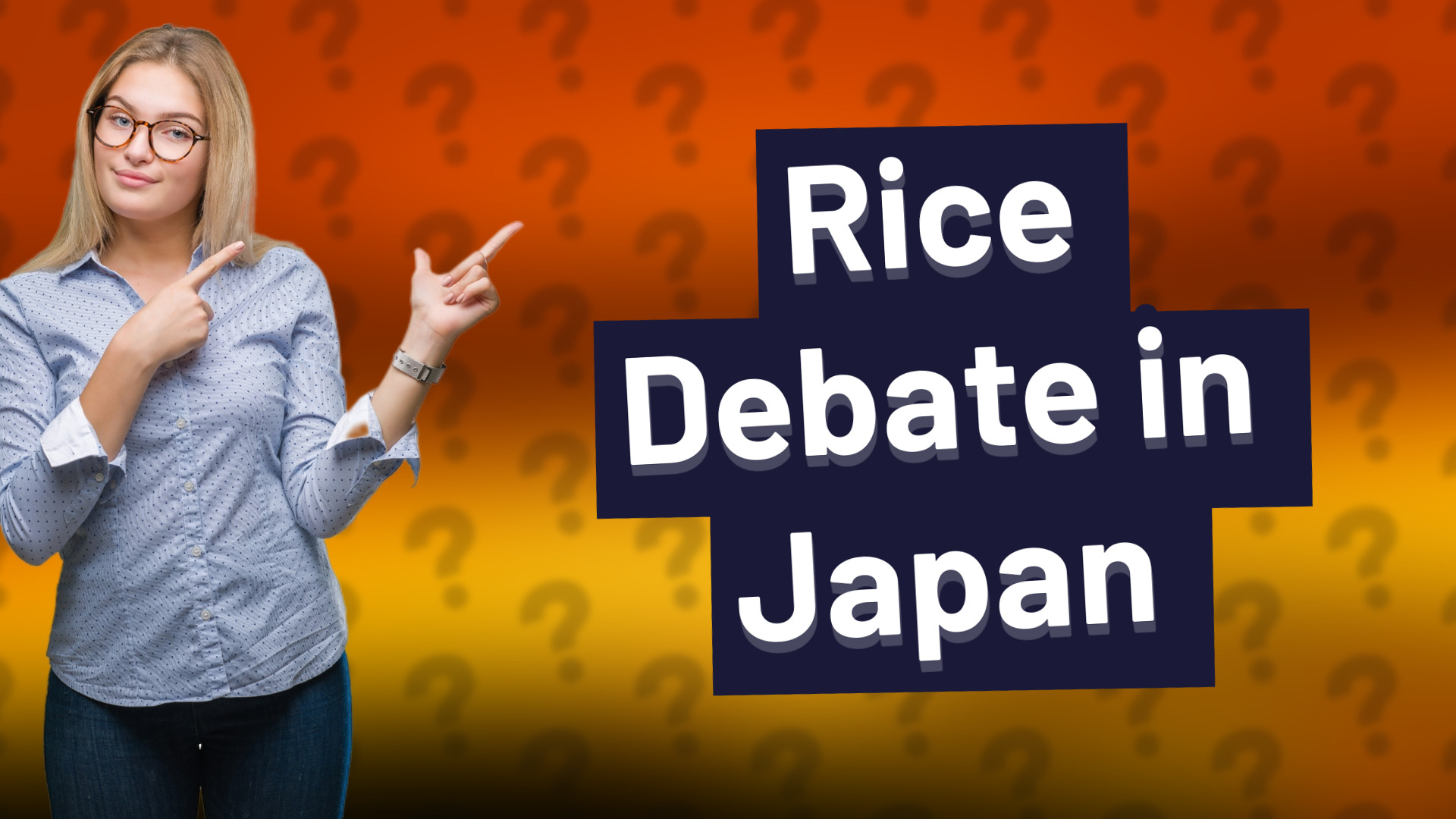 Rice Debate in Japan