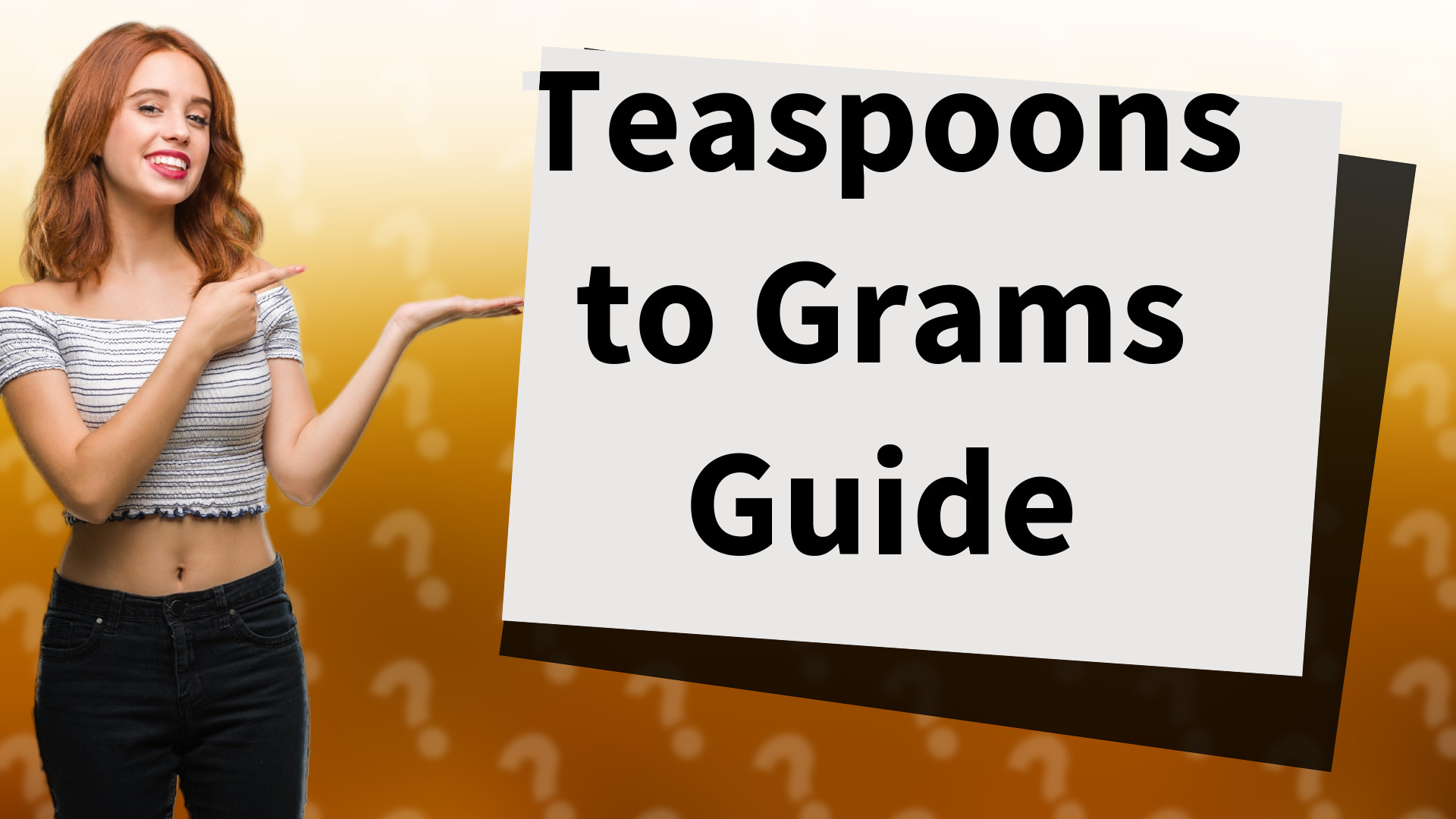Teaspoons to Grams Guide