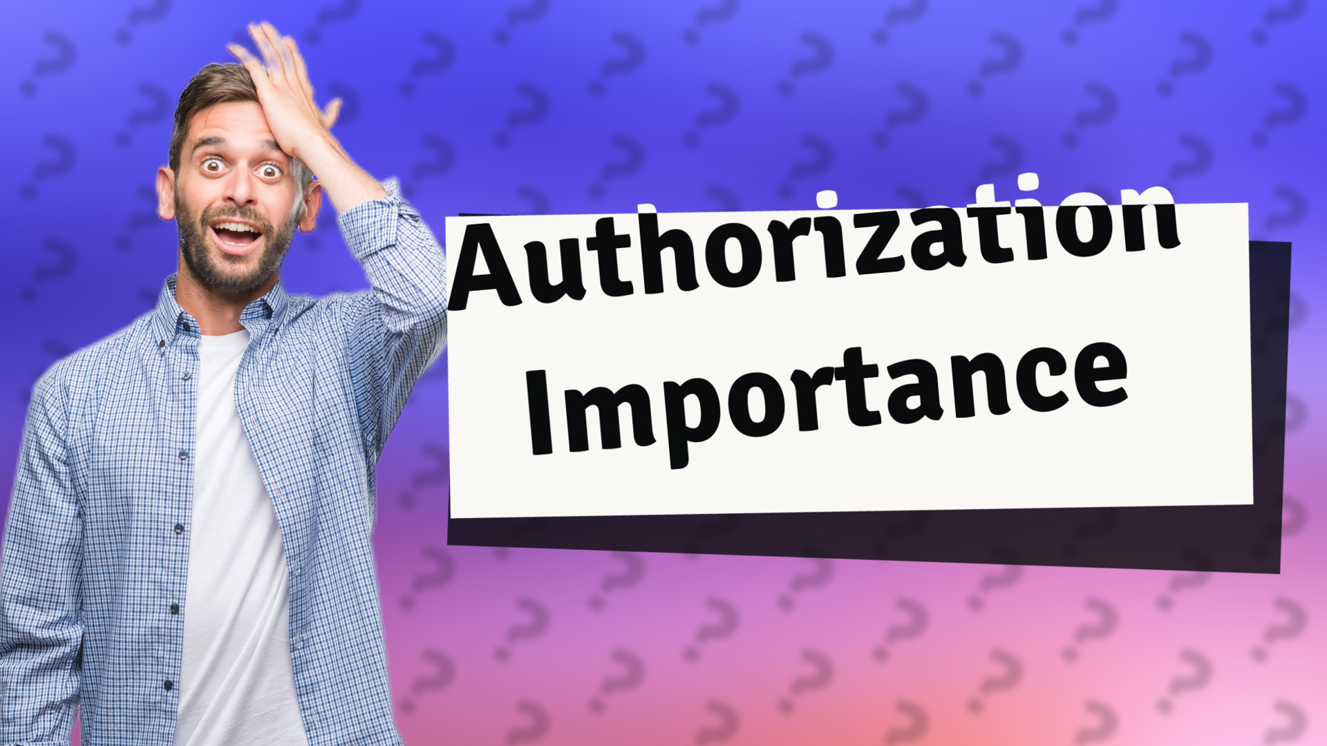 Authorization Importance
