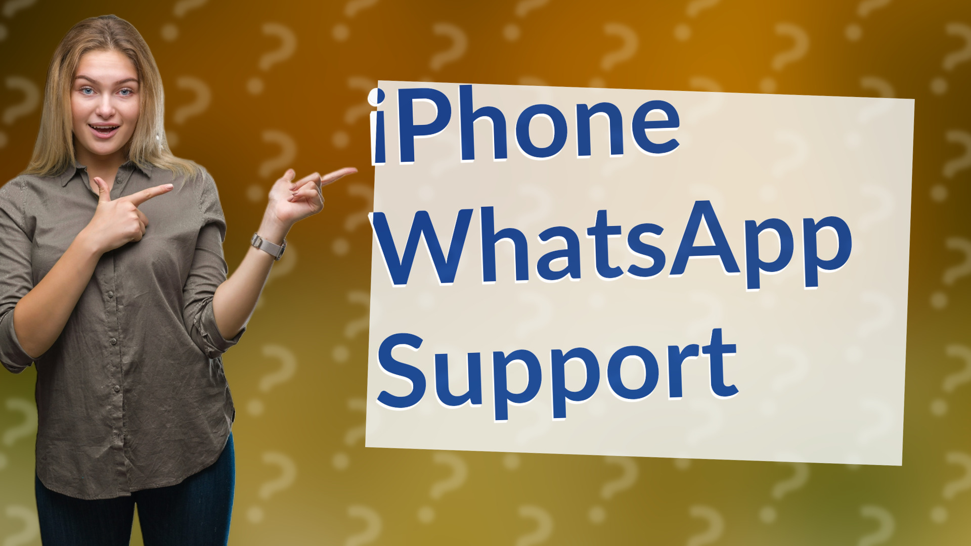 iPhone WhatsApp Support