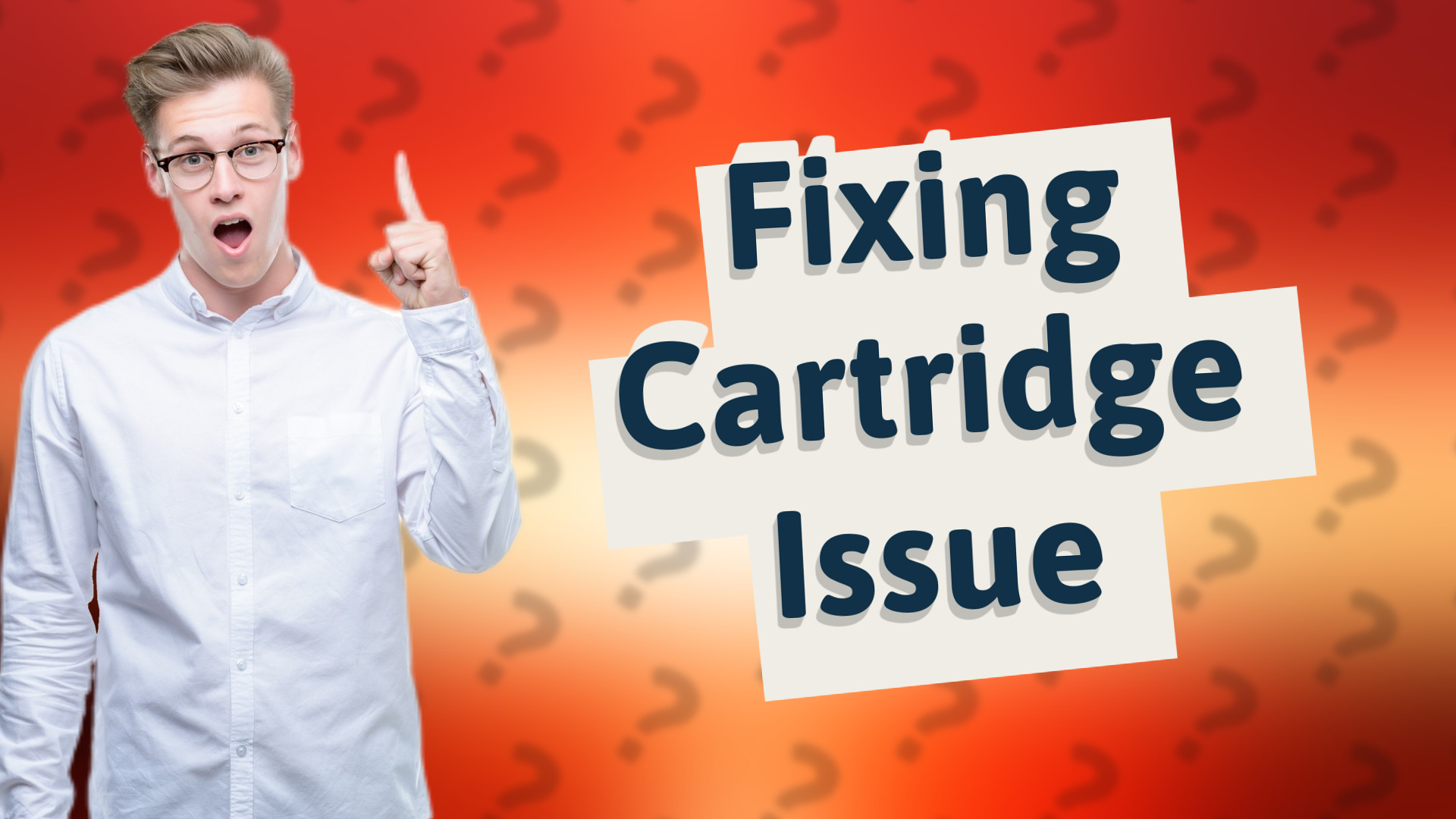 Fixing Cartridge Issue