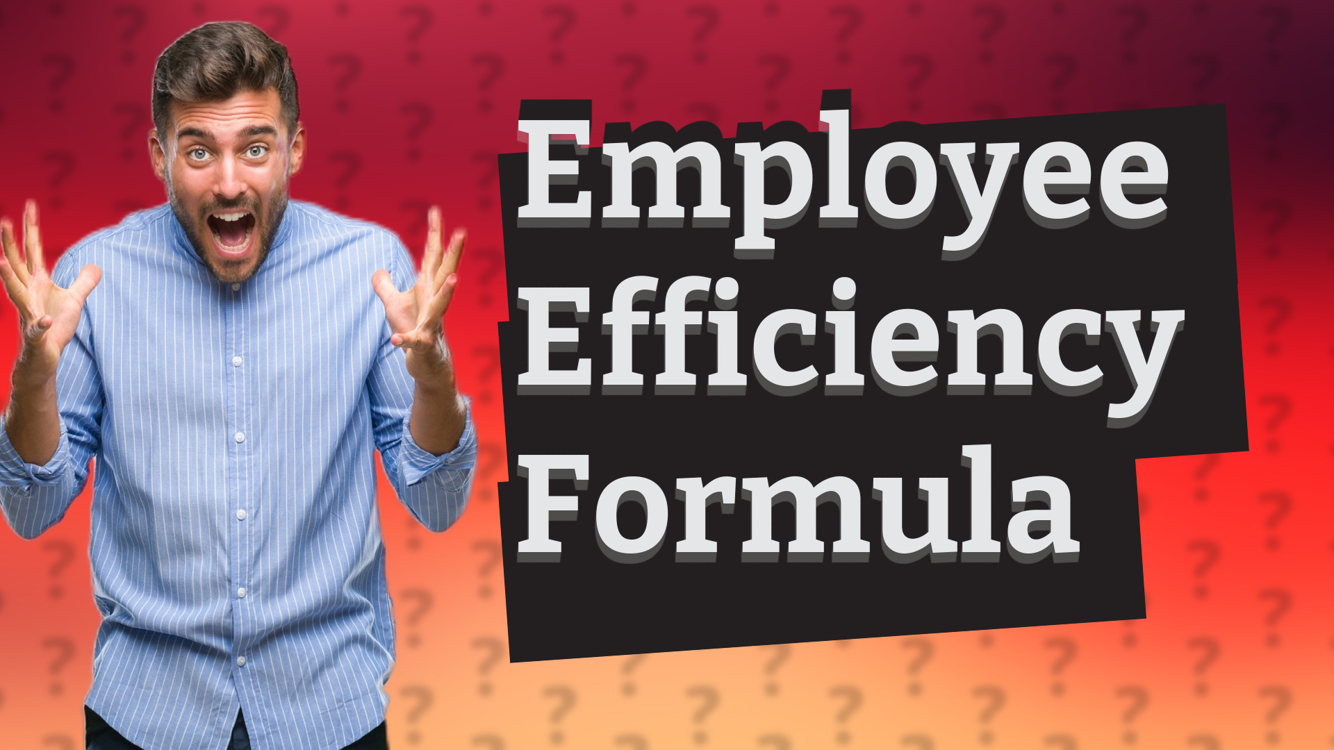 Employee Efficiency Formula