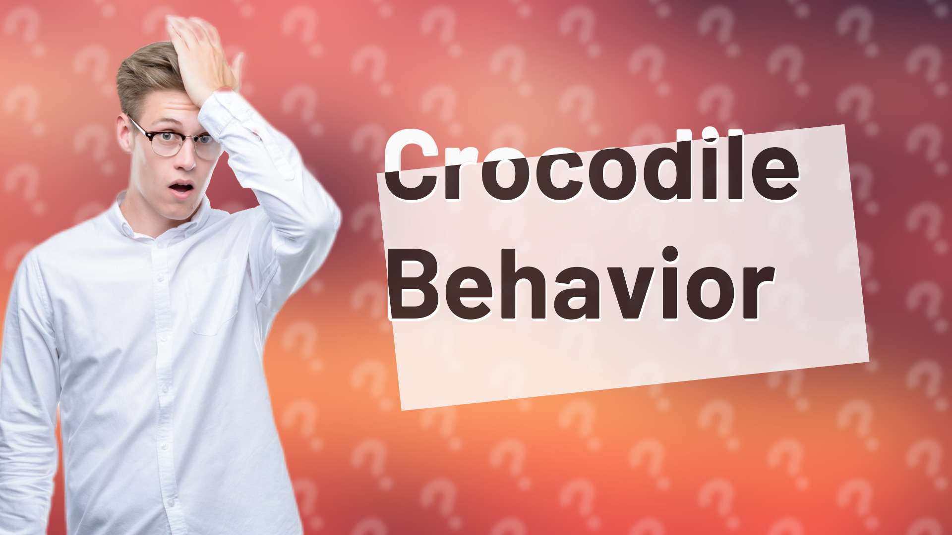Crocodile Behavior