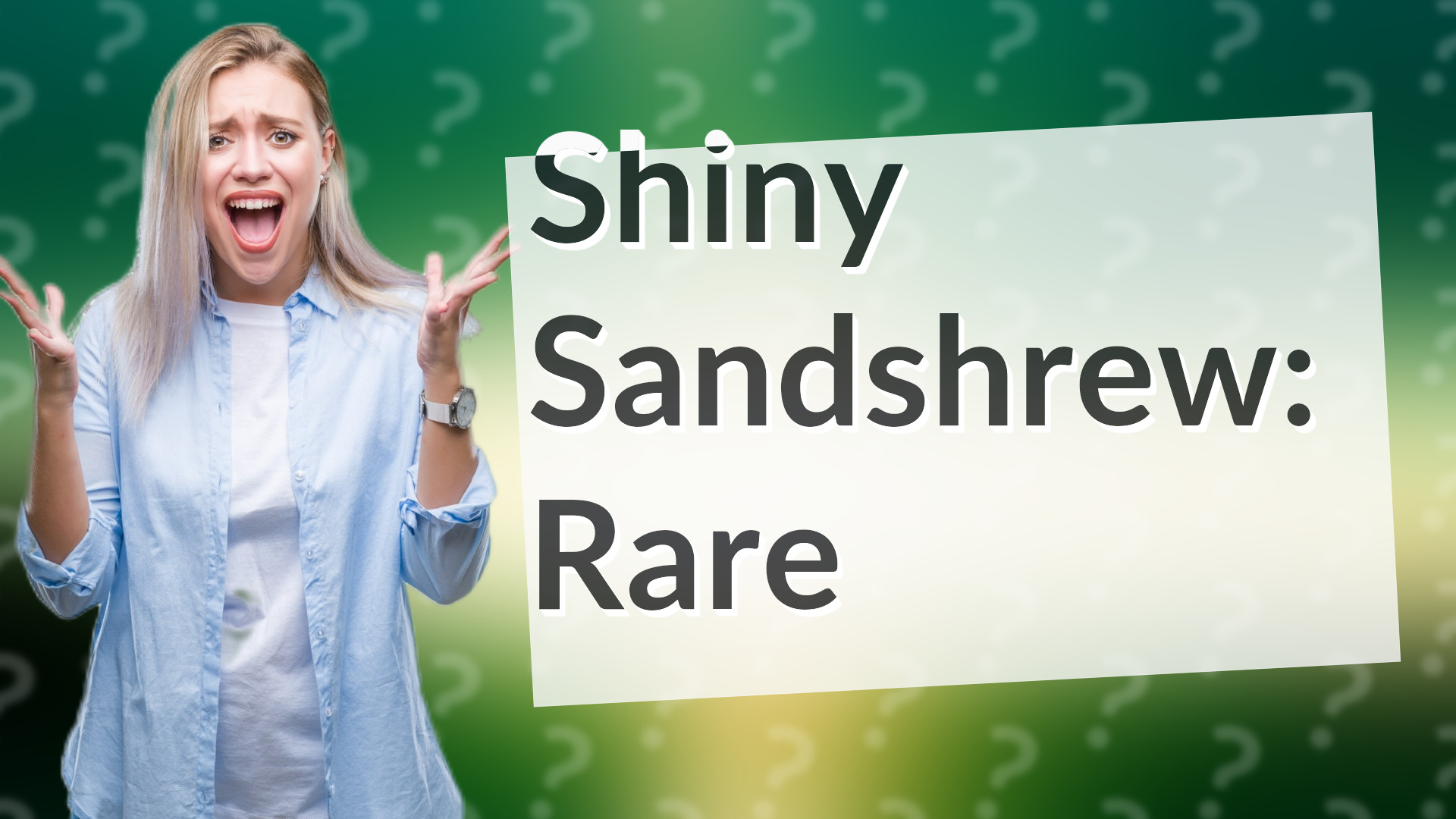 Shiny Sandshrew: Rare