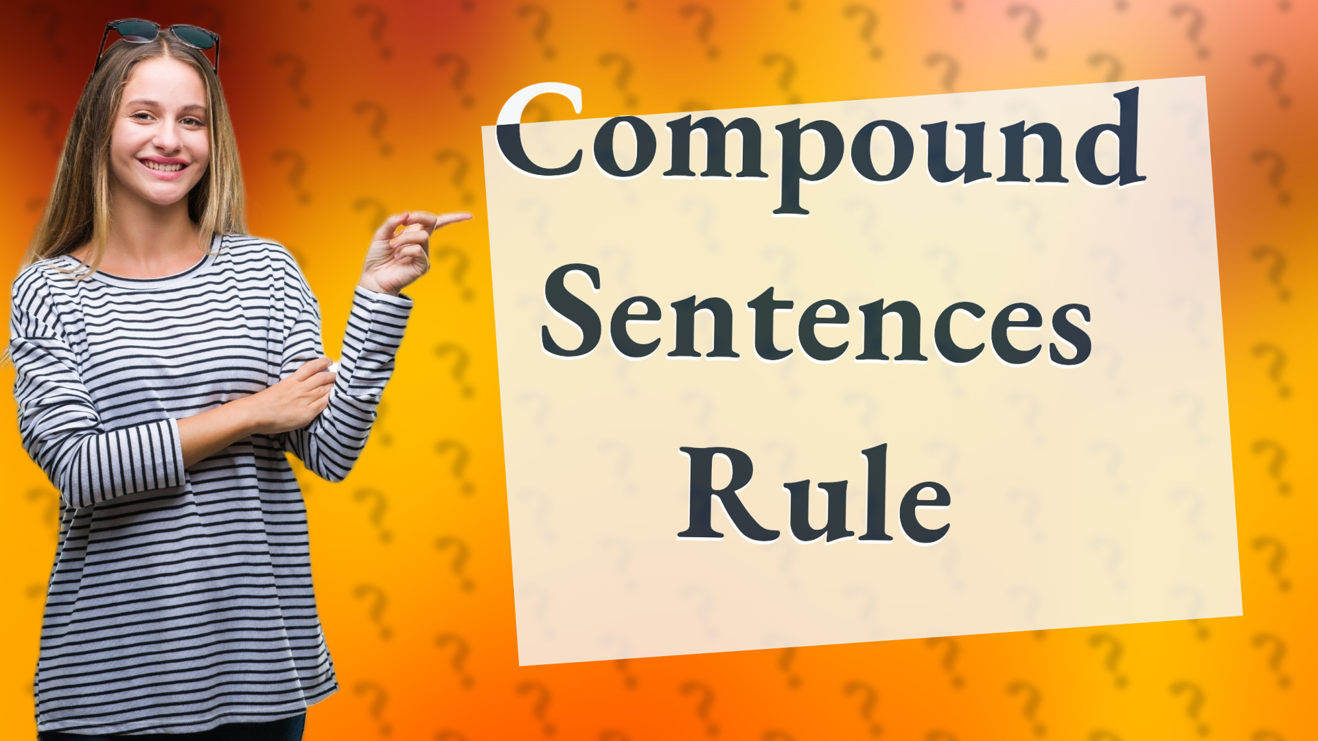 Compound Sentences Rule