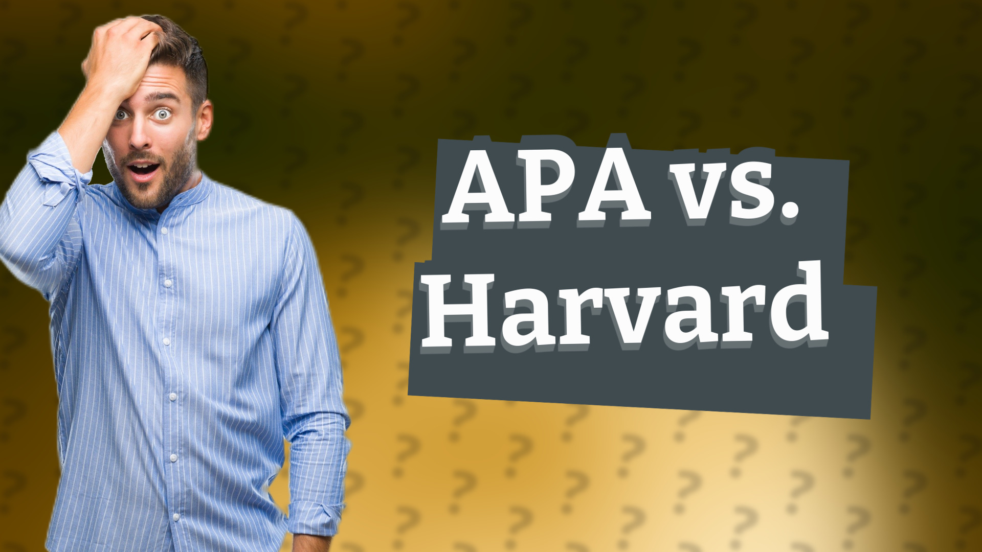 APA vs. Harvard