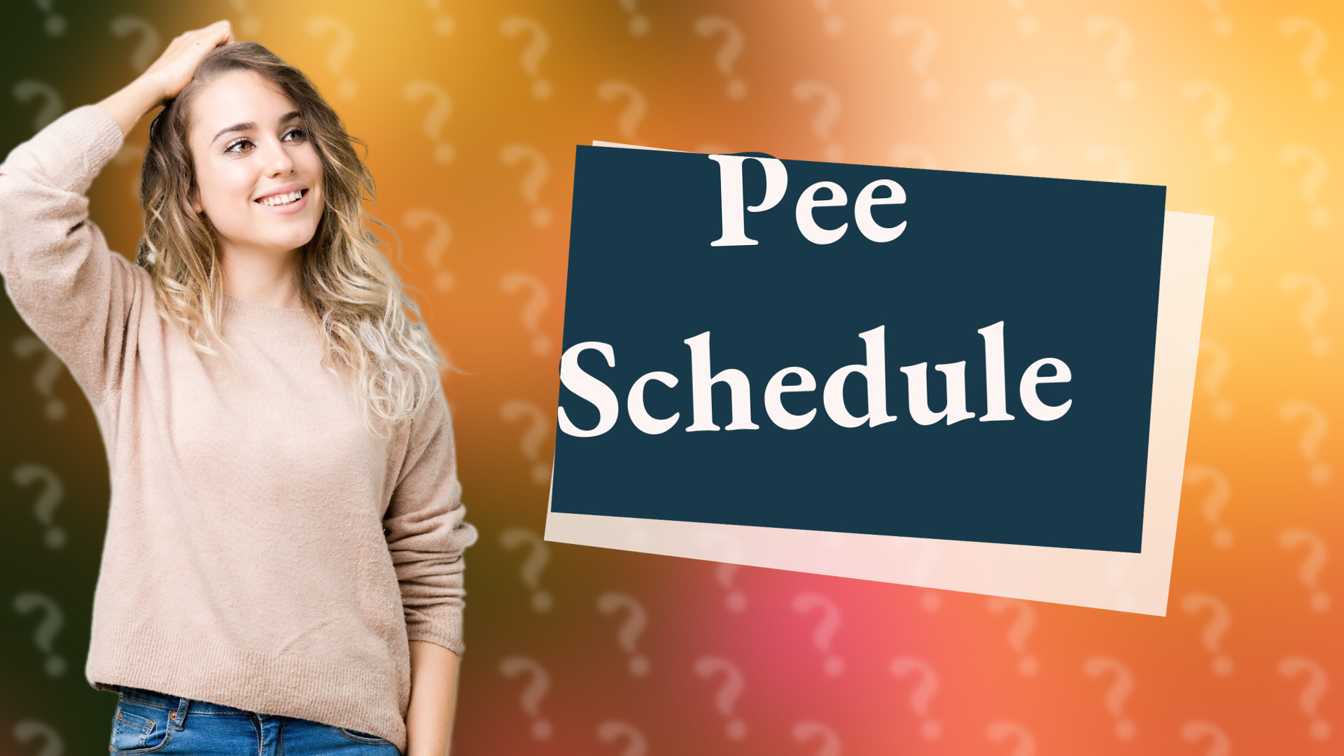 Pee Schedule