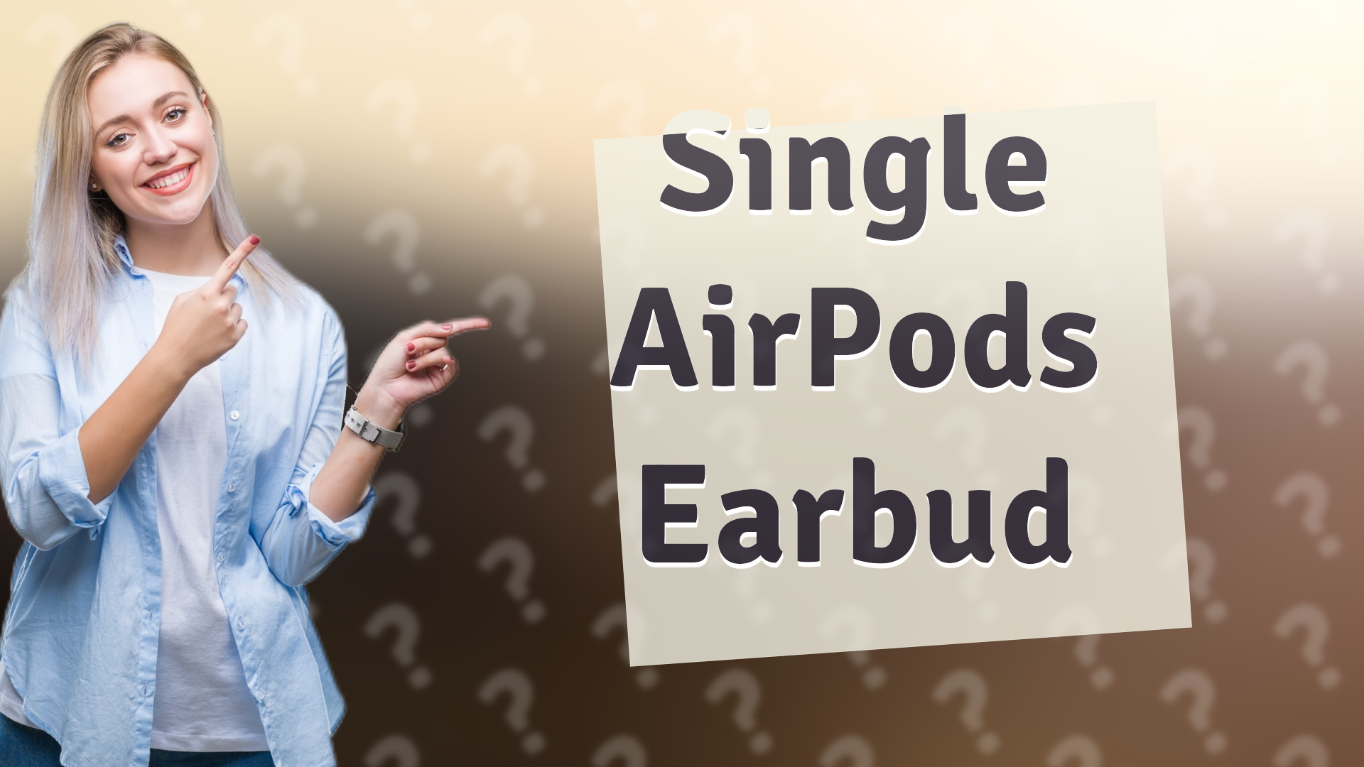 Single AirPods Earbud