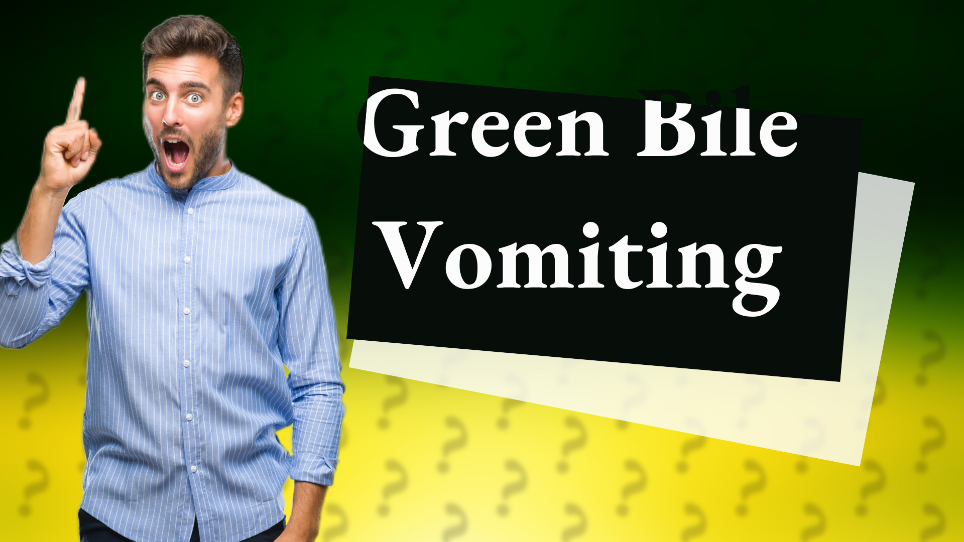 Green Bile Vomiting