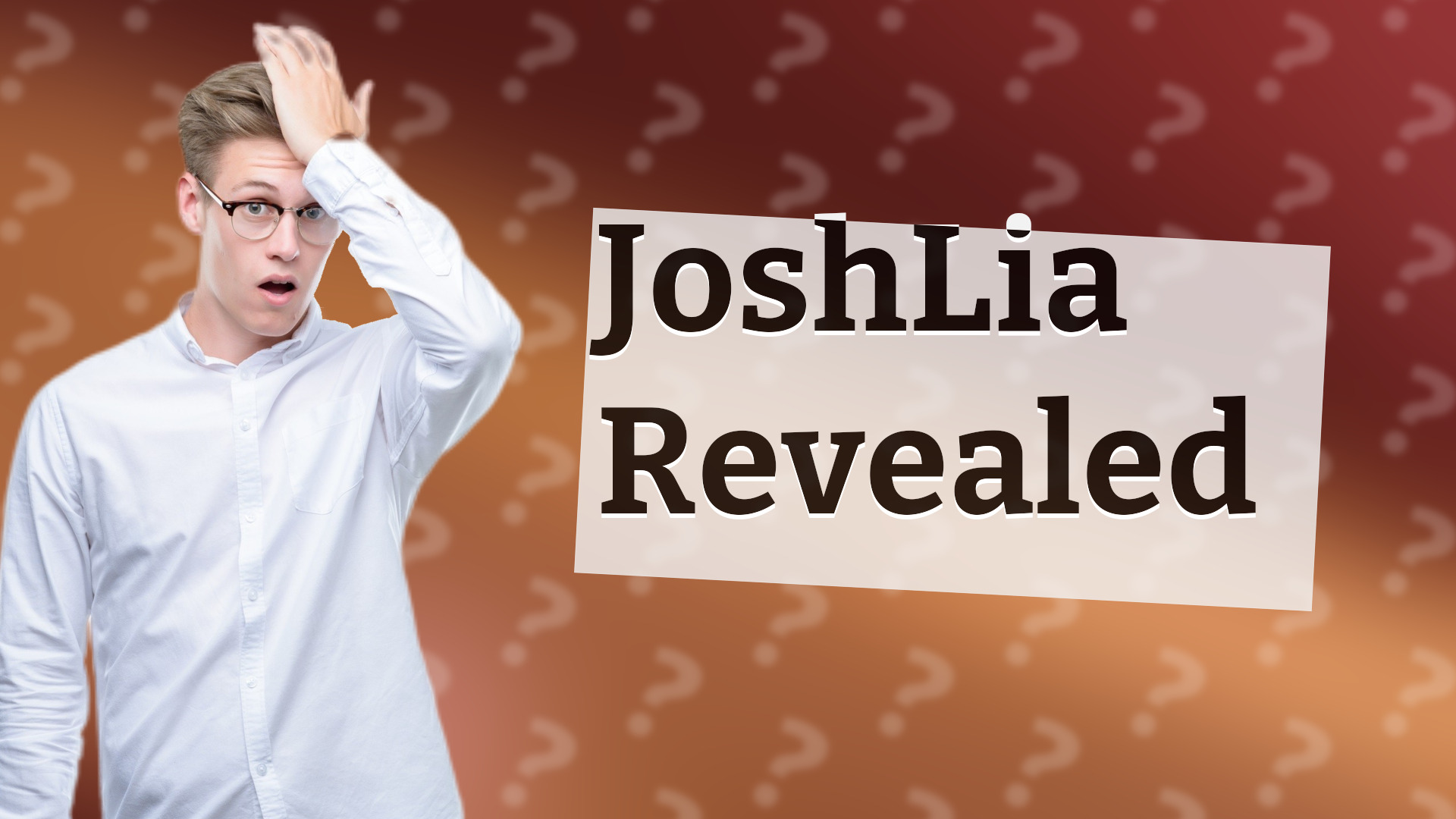 JoshLia Revealed