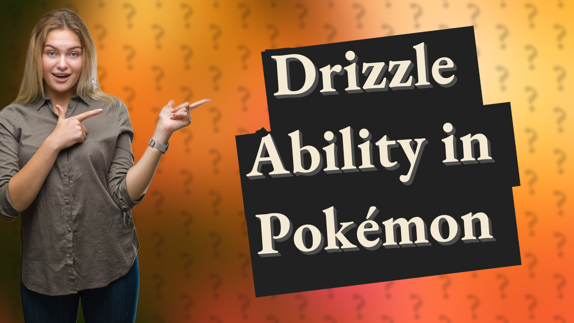 Drizzle Ability in Pokémon